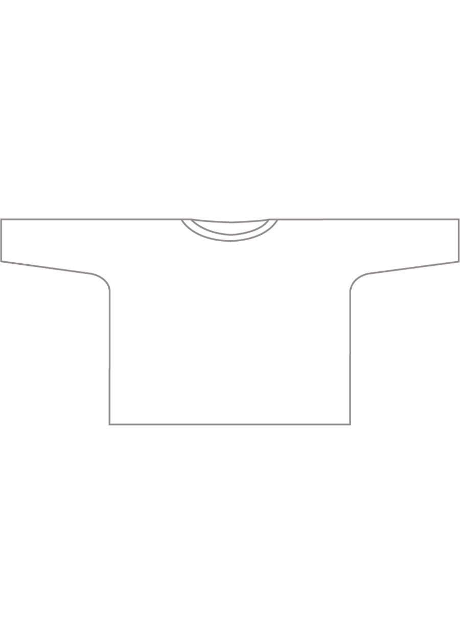 silk boat neck top - long
