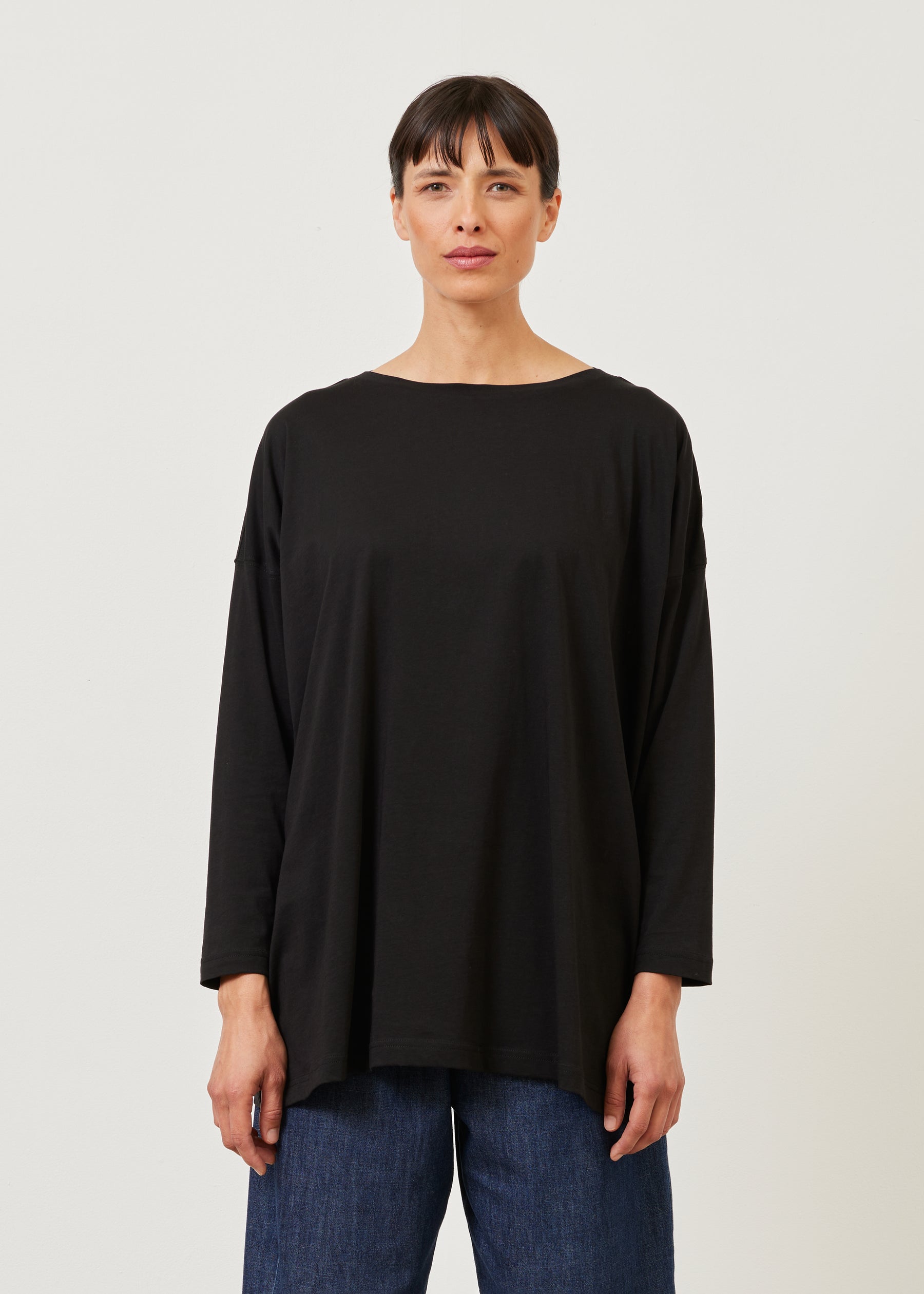 long sleeve boat neck t-shirt - long