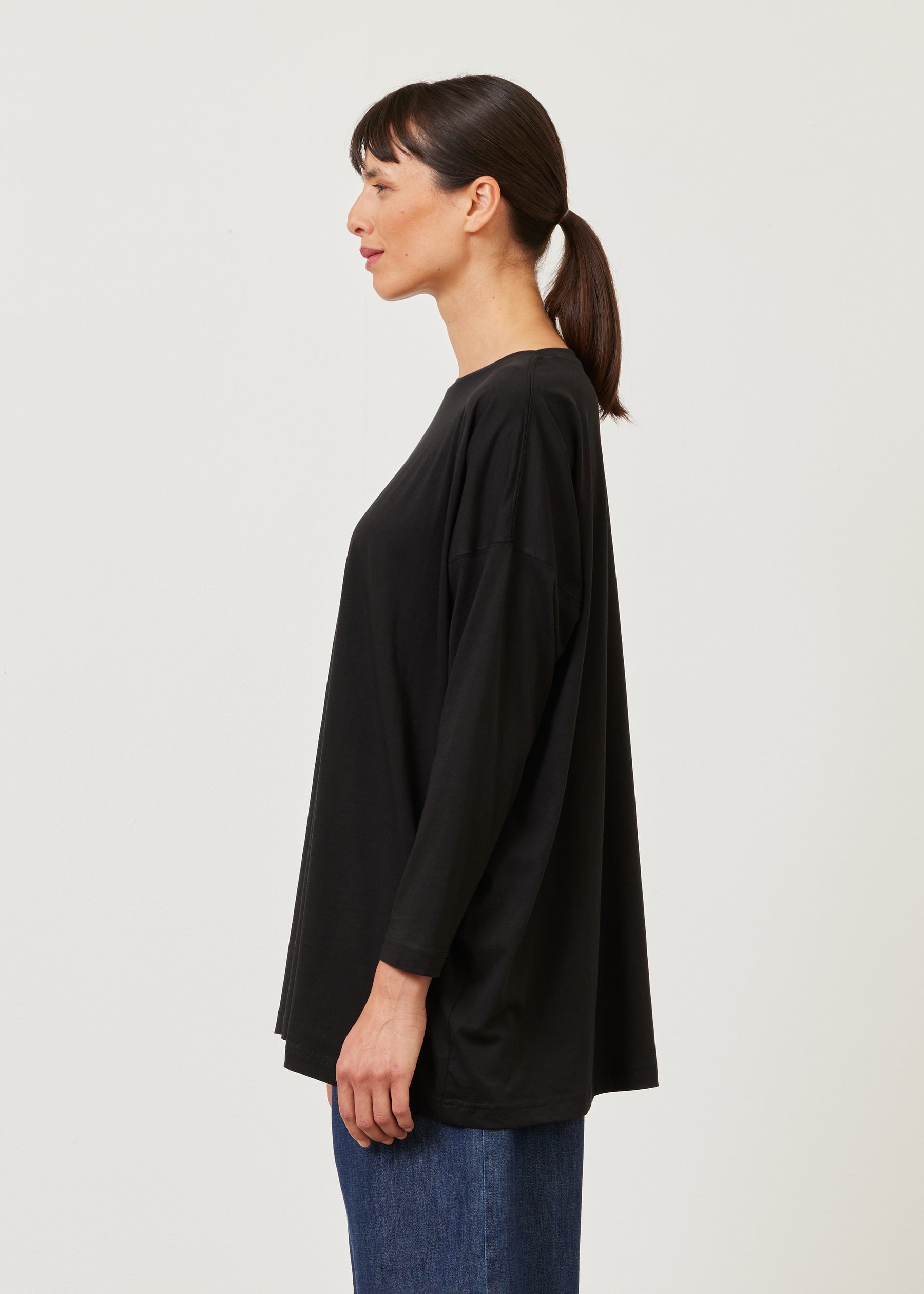 long sleeve boat neck t-shirt - long