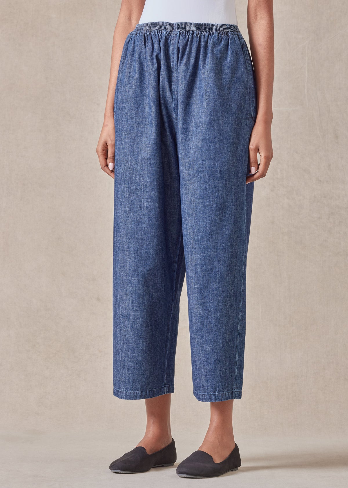 cotton denim japanese trouser (jeandark)