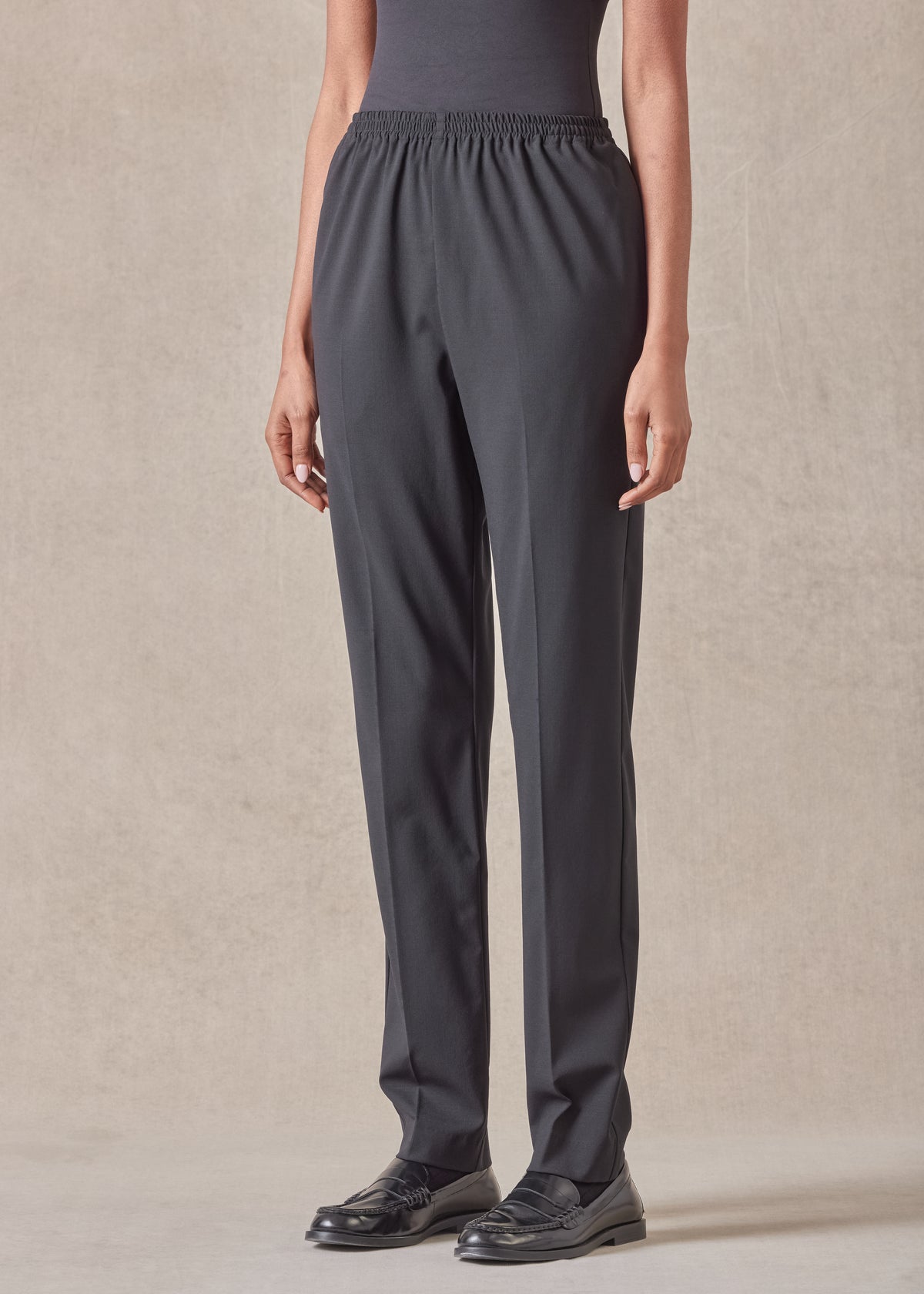 wool stretch narrow trouser