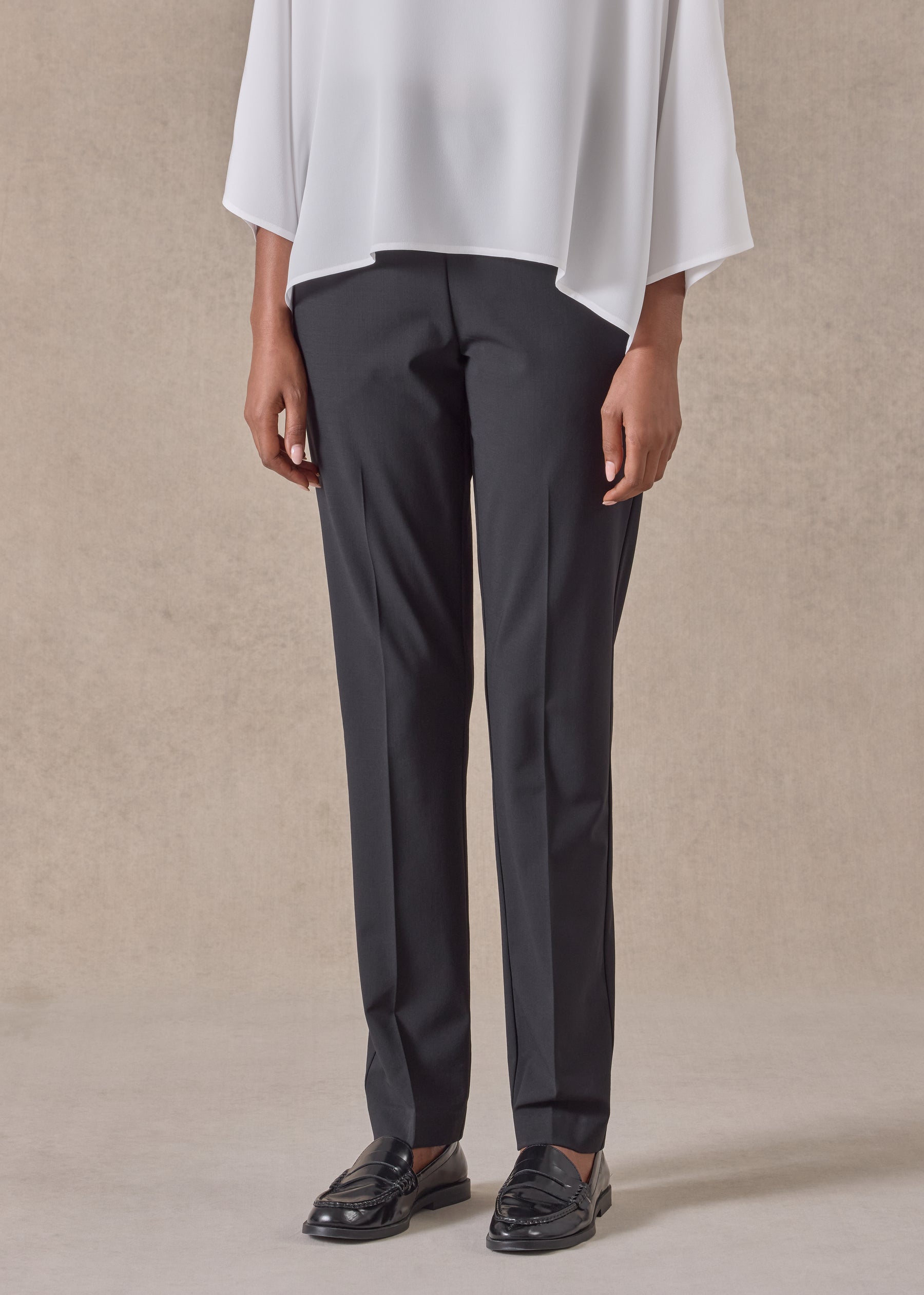 wool narrow trouser