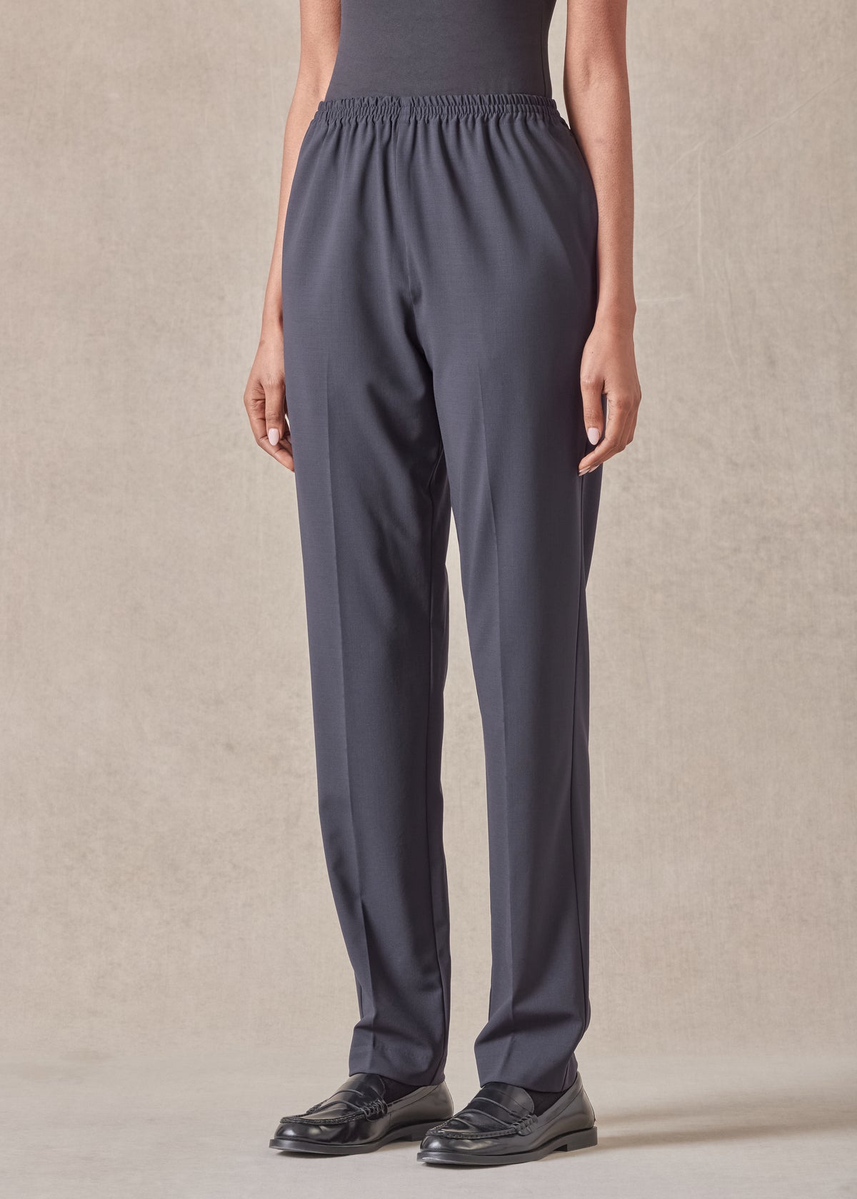 wool stretch narrow trouser