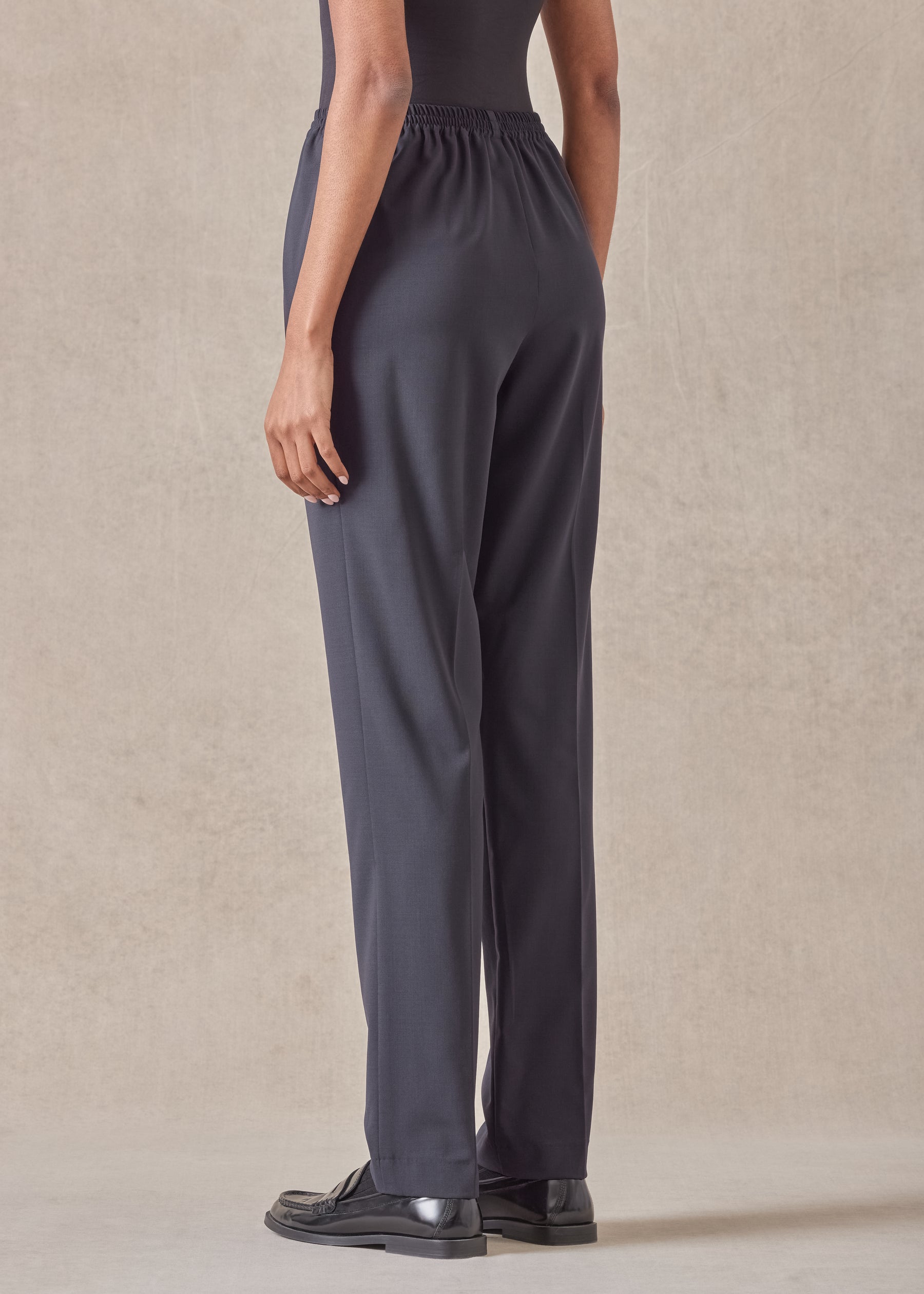 wool stretch narrow trouser