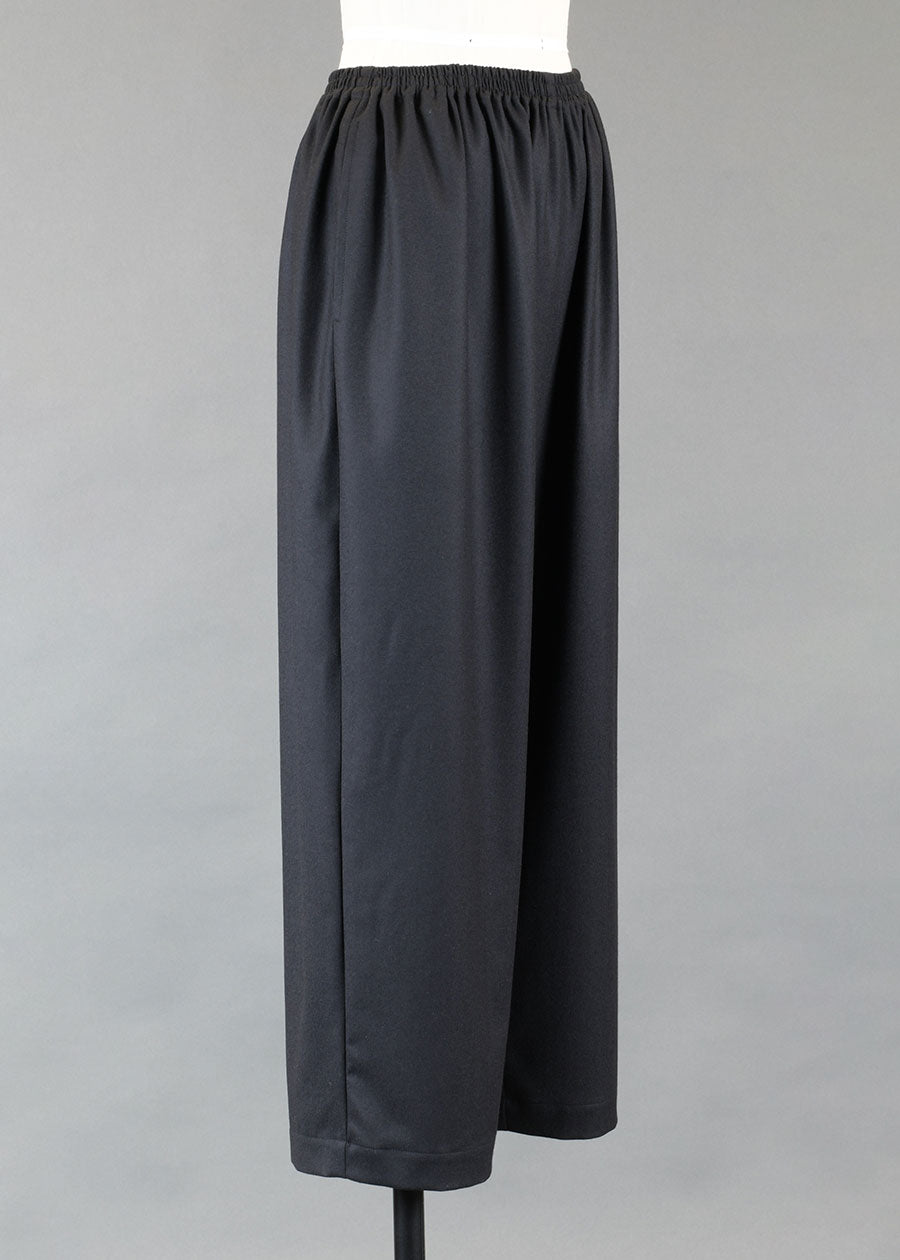 wool wide trouser