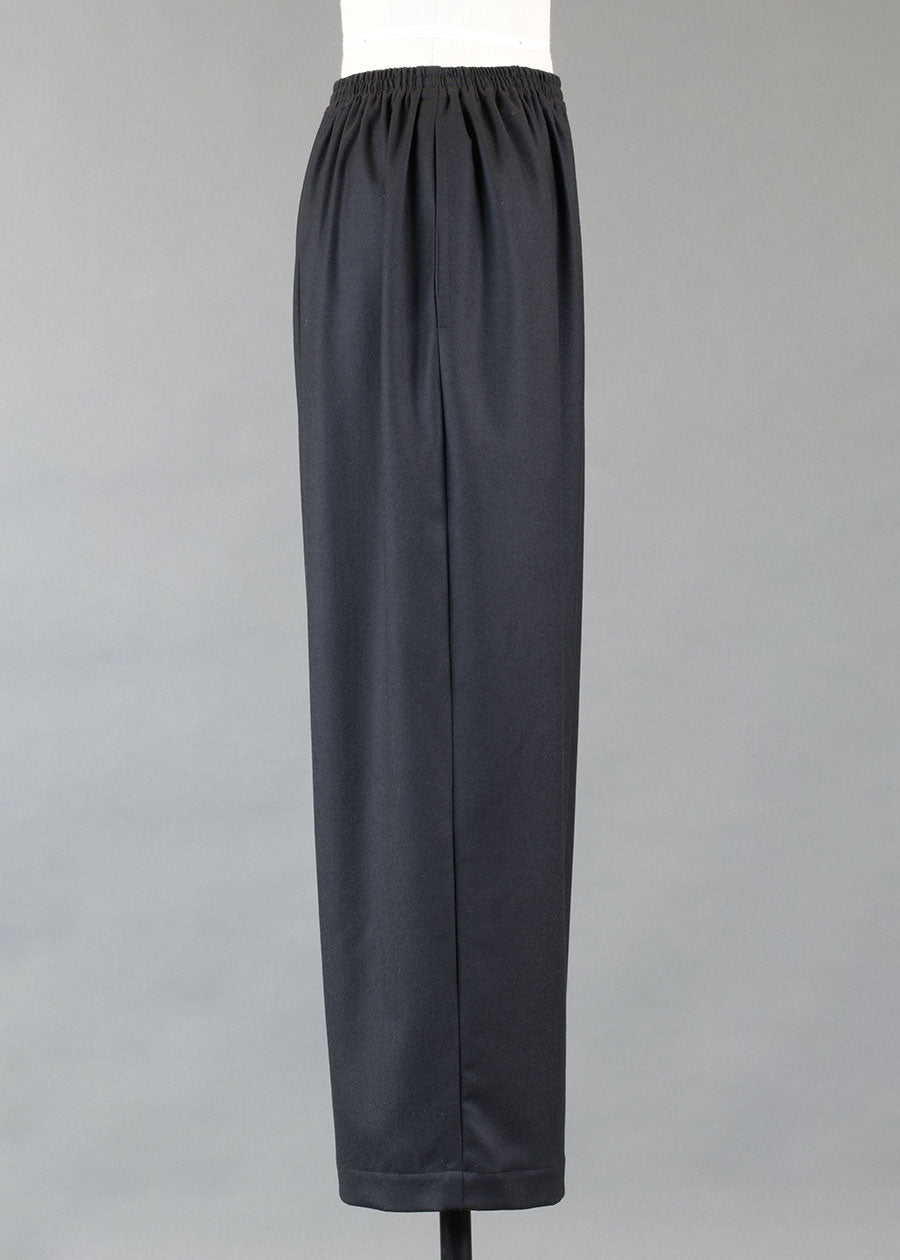 wool wide trouser