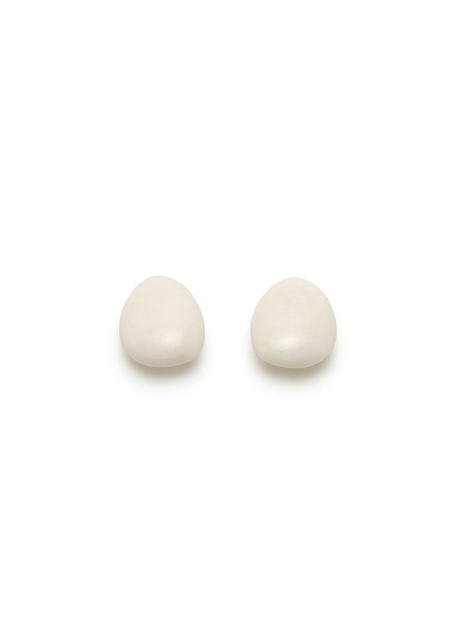smooth oval earring