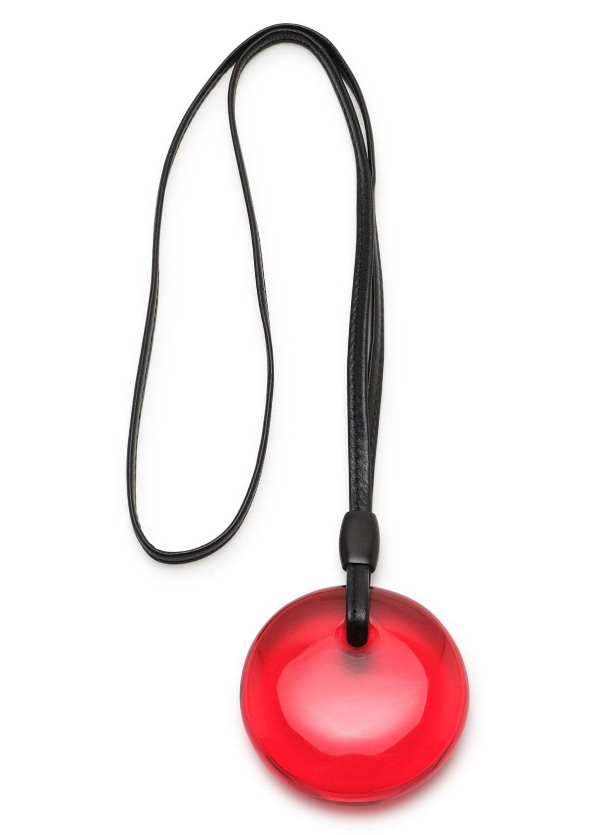 hand shaped coloured disc pendant (red)