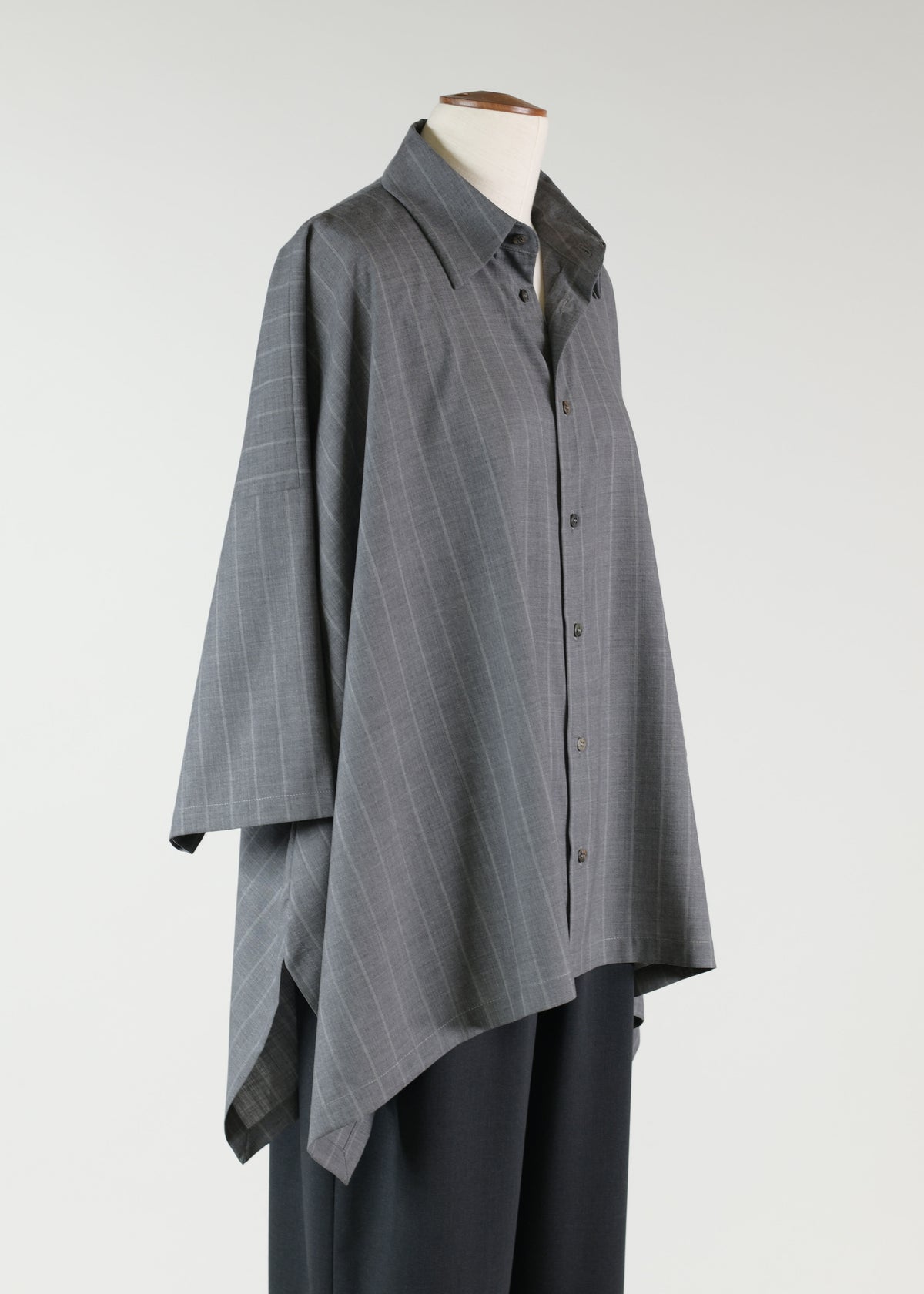 wool dps short sleeve shirt with collar - mid plus