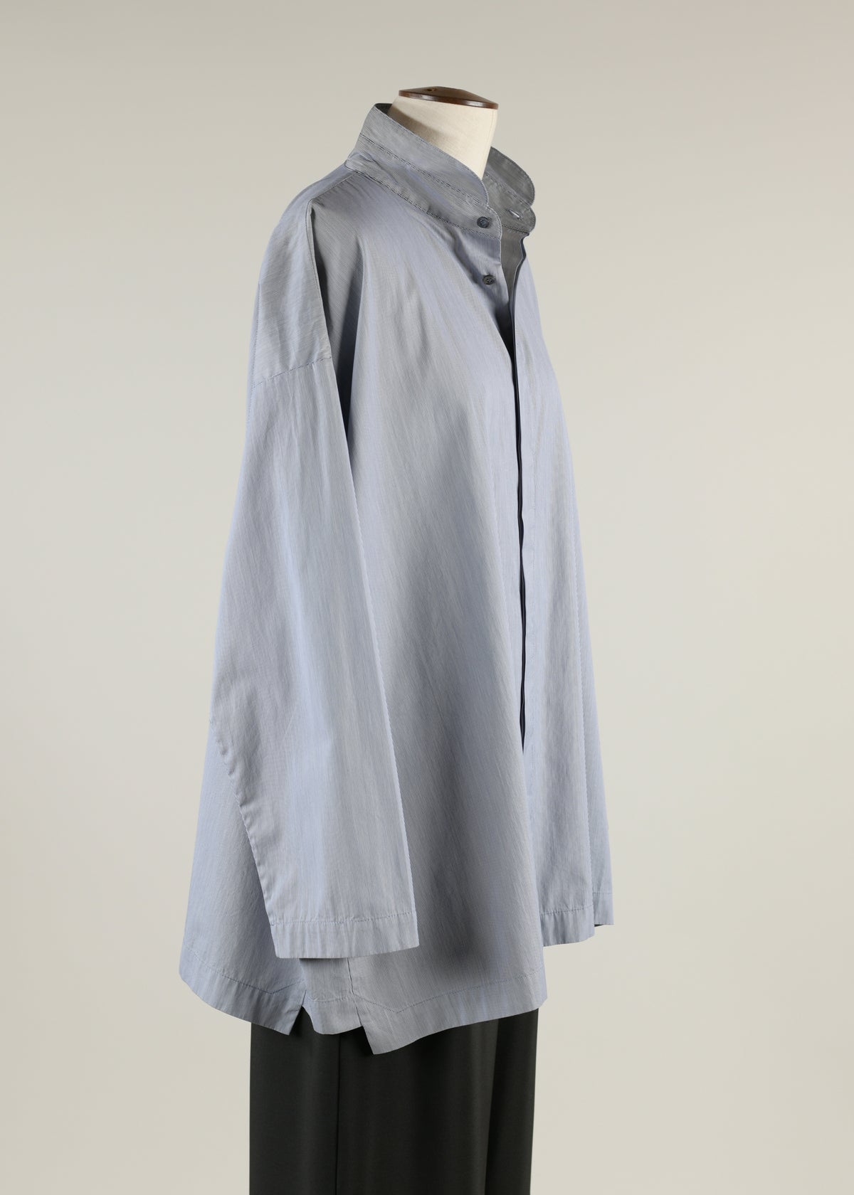 slim a-line dbl stnd col shrt w/step insrt - long