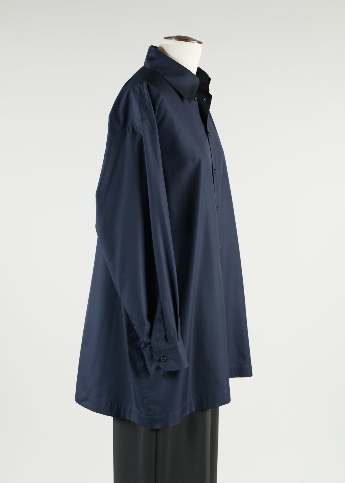 slim a-line shirt with collar - long plus