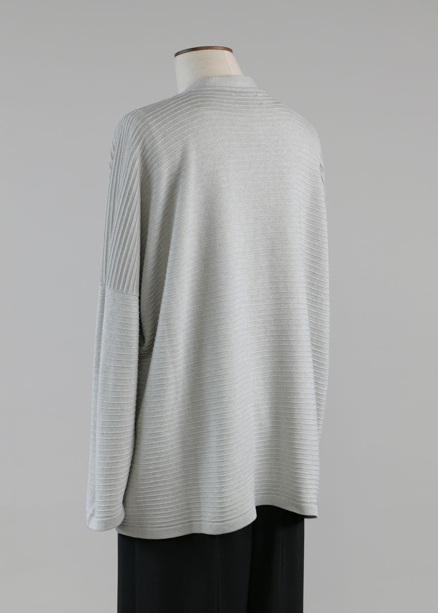 3/4 width v neck cardigan - mid plus