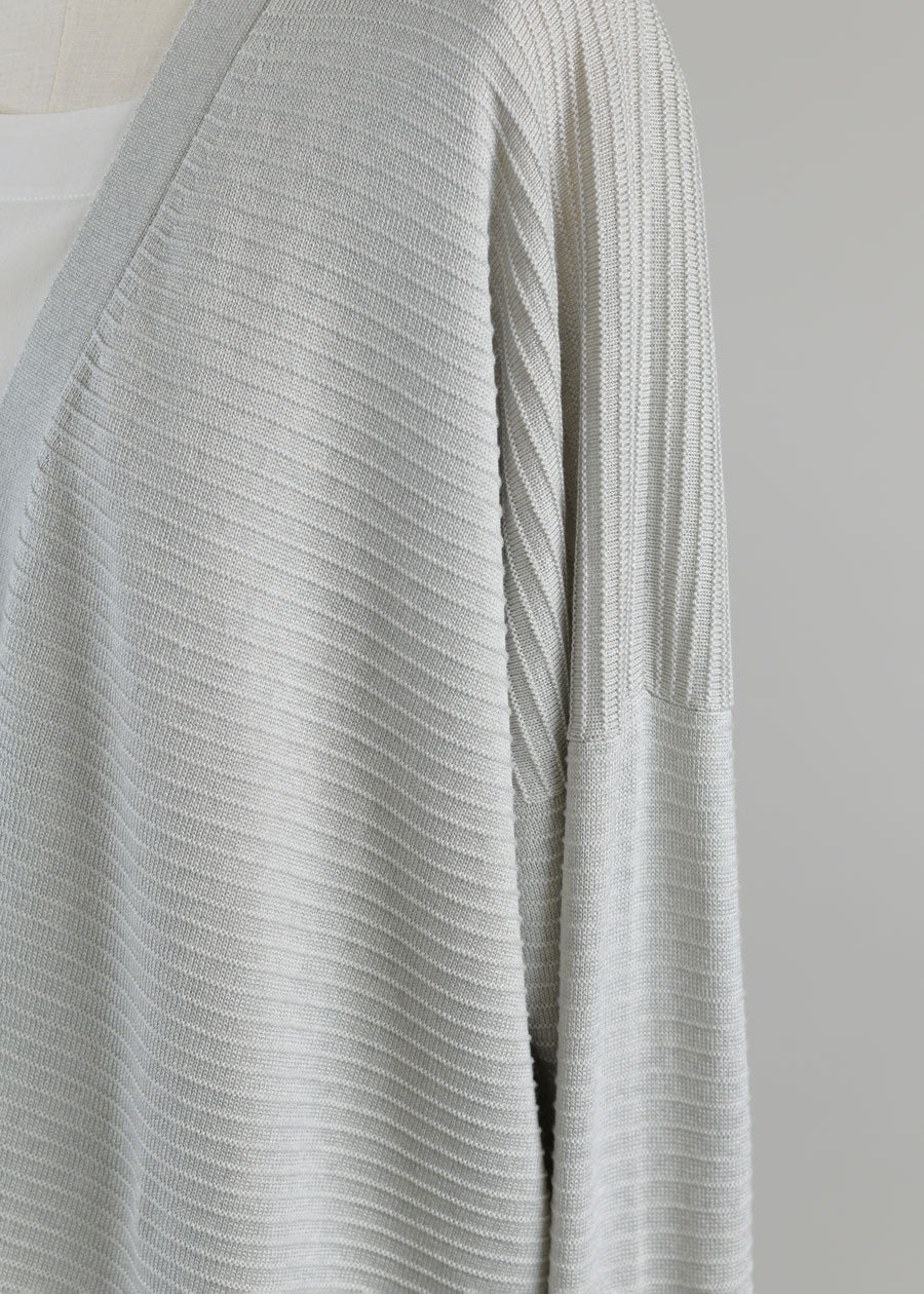 3/4 width v neck cardigan - mid plus
