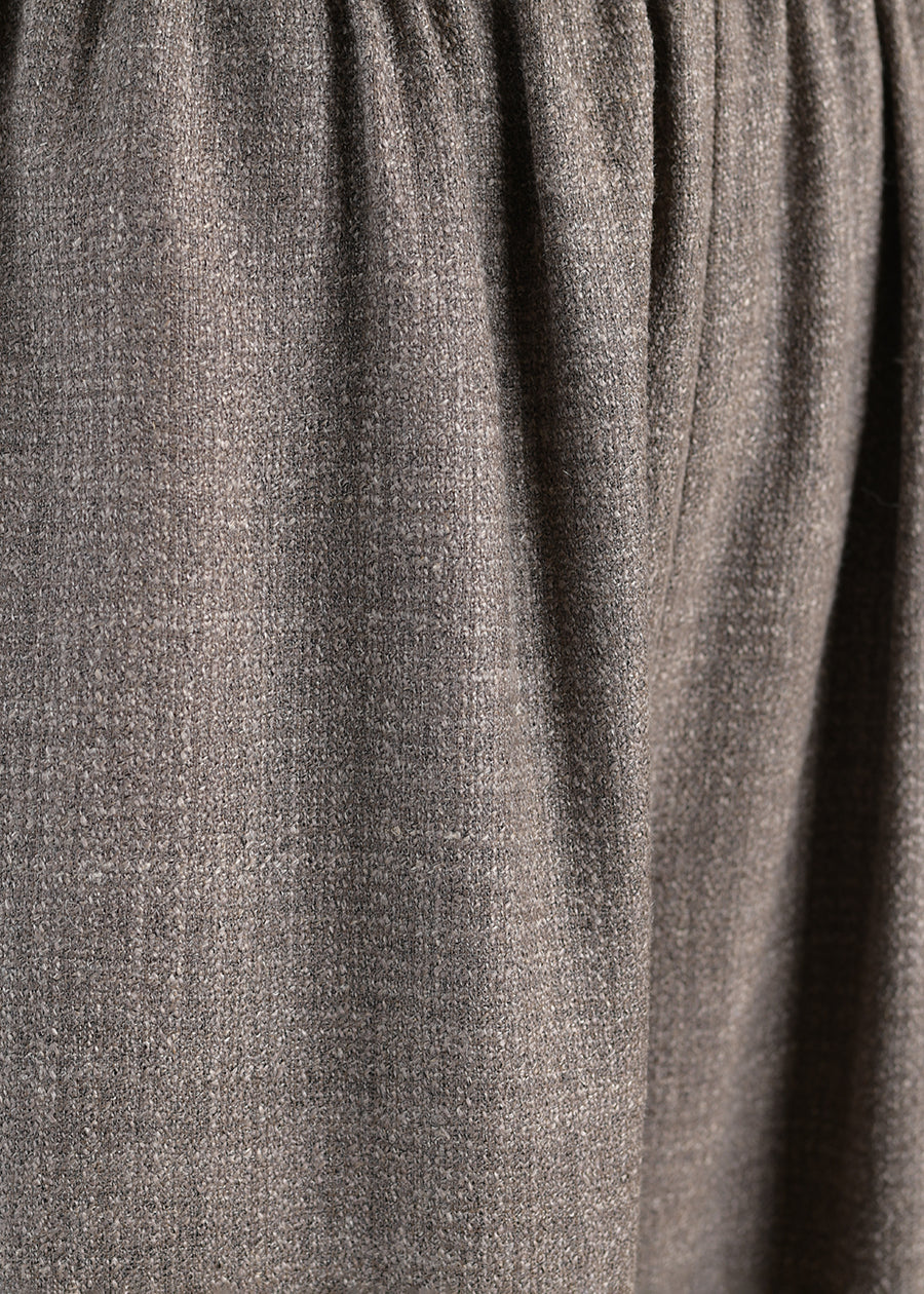 alpaca wool mix longer japanese trouser with ankle slits