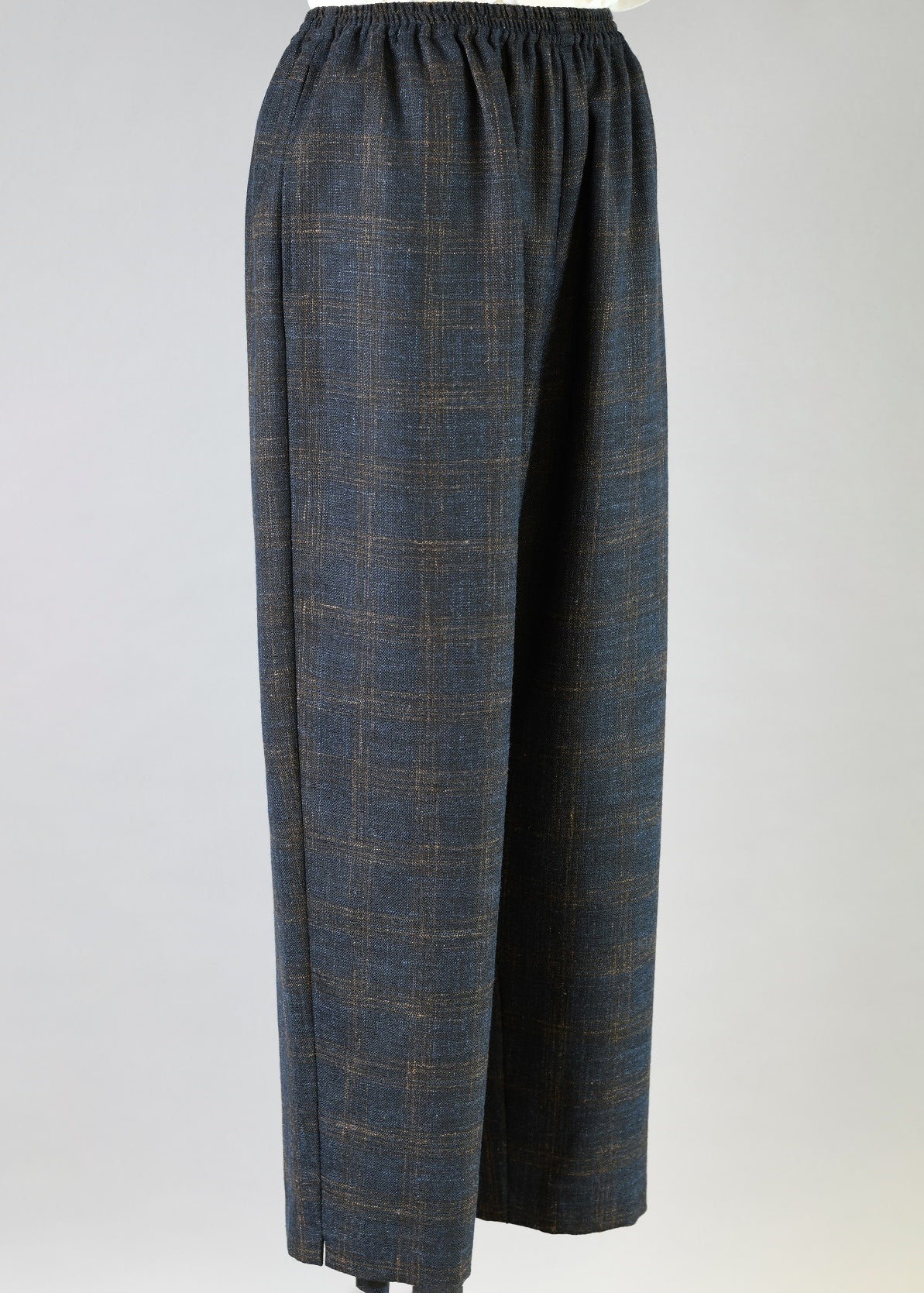 alpaca wool mix longer japanese trousers with ankle slits
