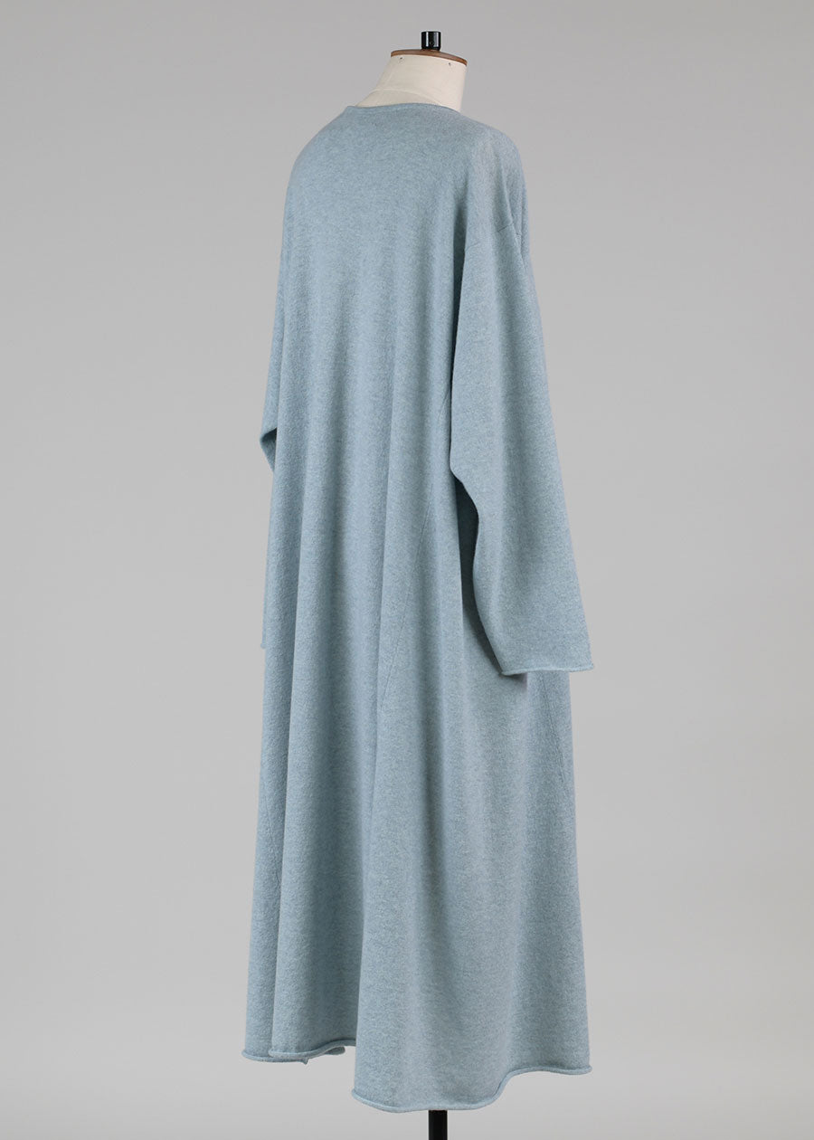 side panelled a-line bateau neck dress