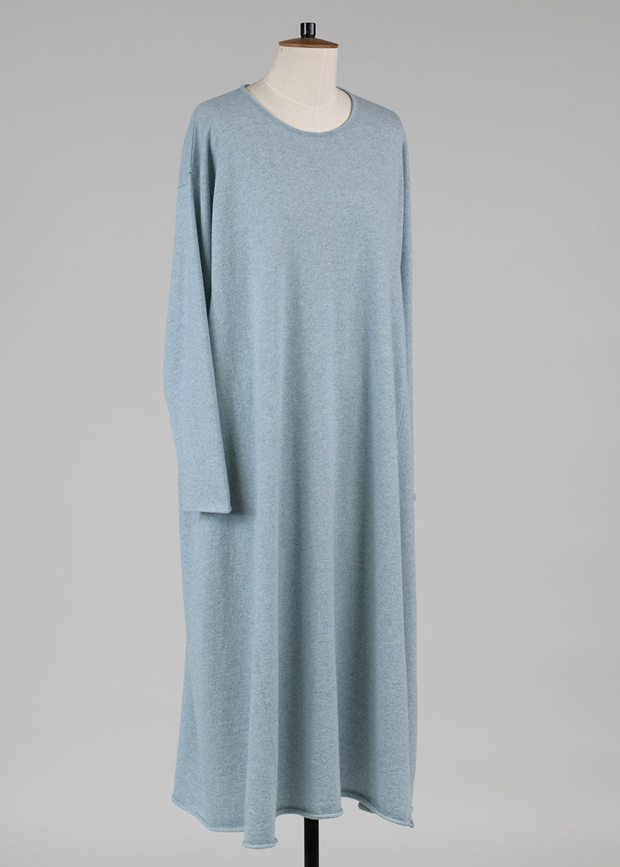 side panelled a-line bateau neck dress
