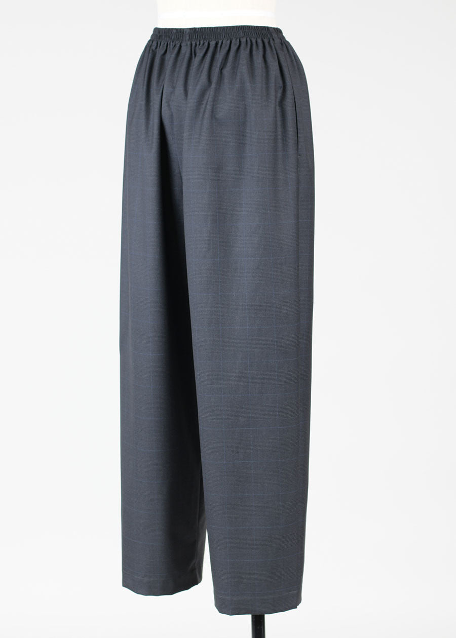 wool longer japanese trouser with ankle slits