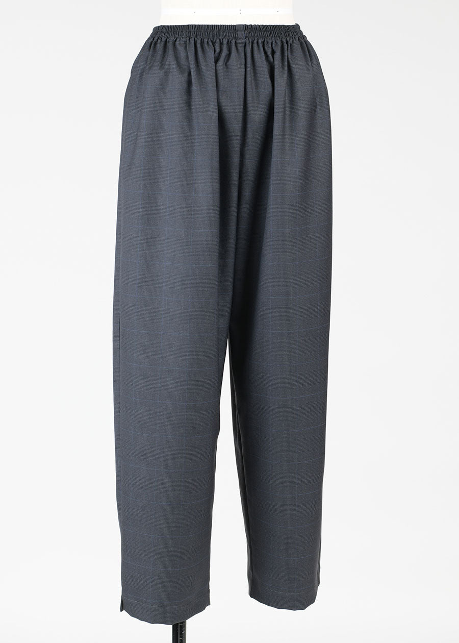 wool longer japanese trouser with ankle slits