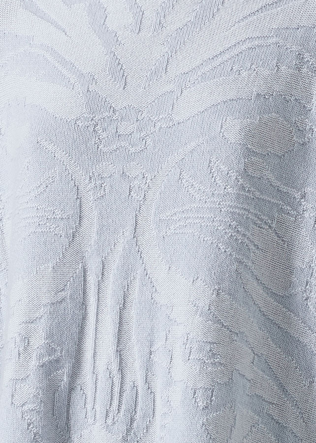 cashmere square 3/4 sleeve top - long