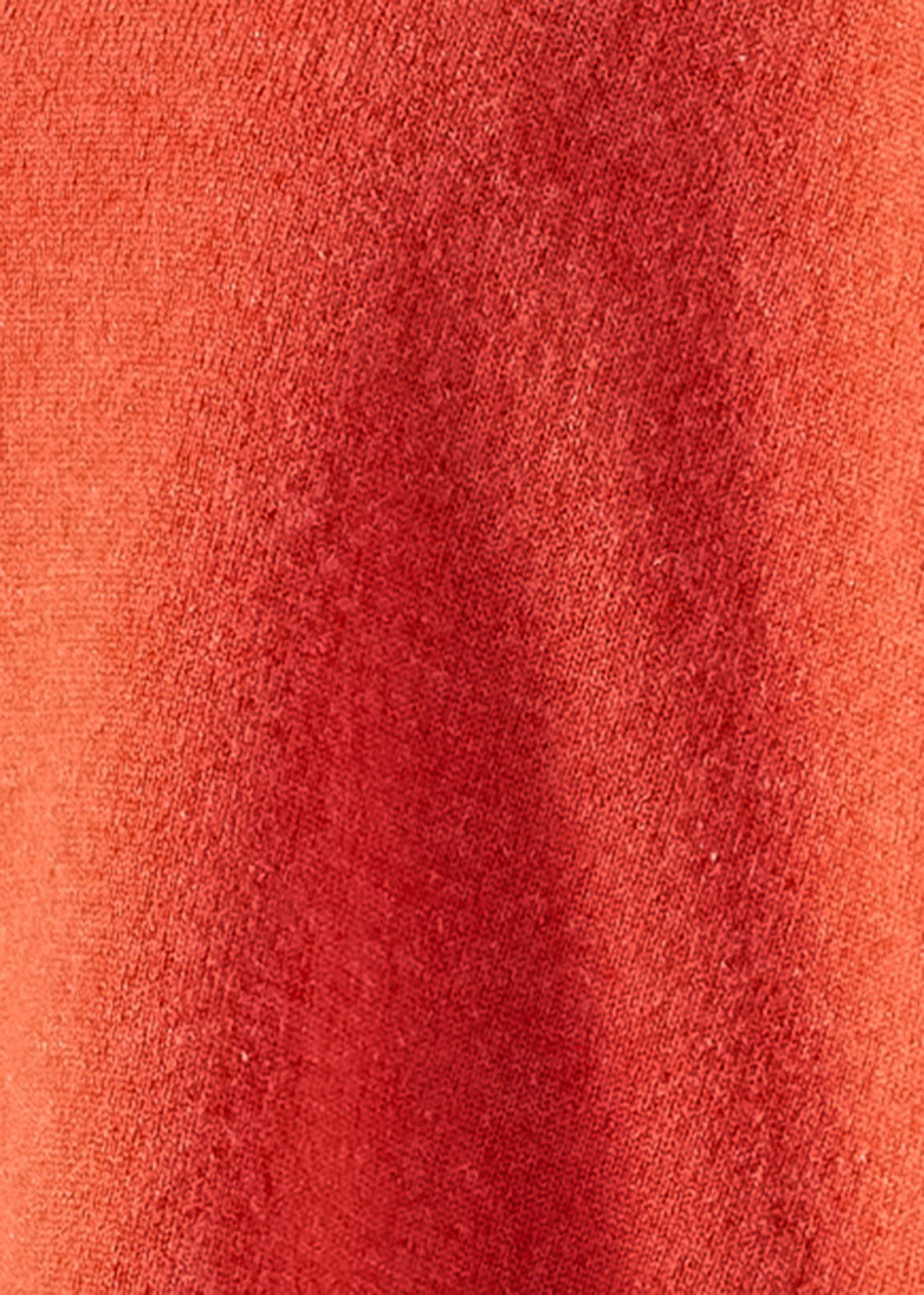 cashmere a-line v-neck sweater - long