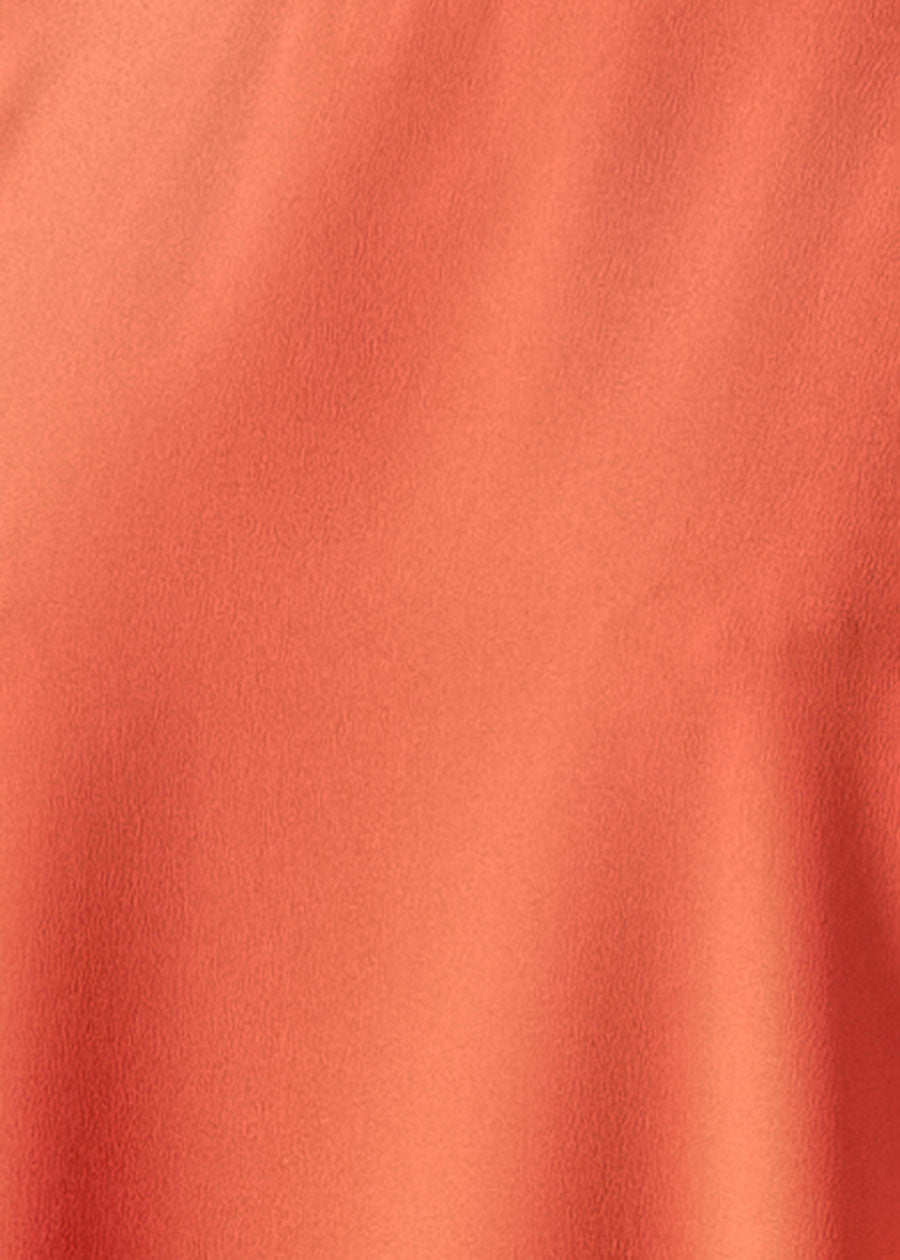 silk boat neck top - long