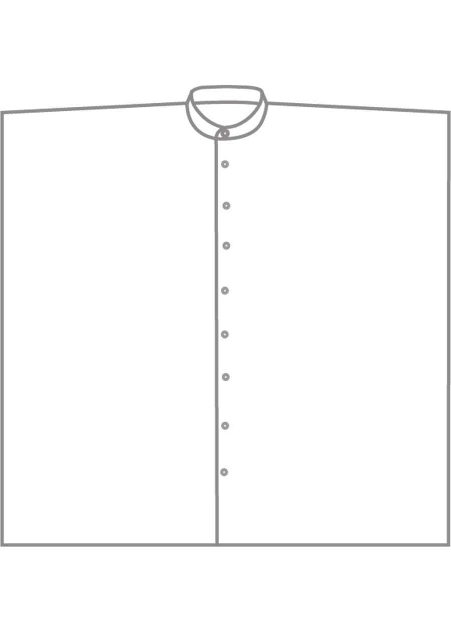 silk collarless kaftan shirt - very long
