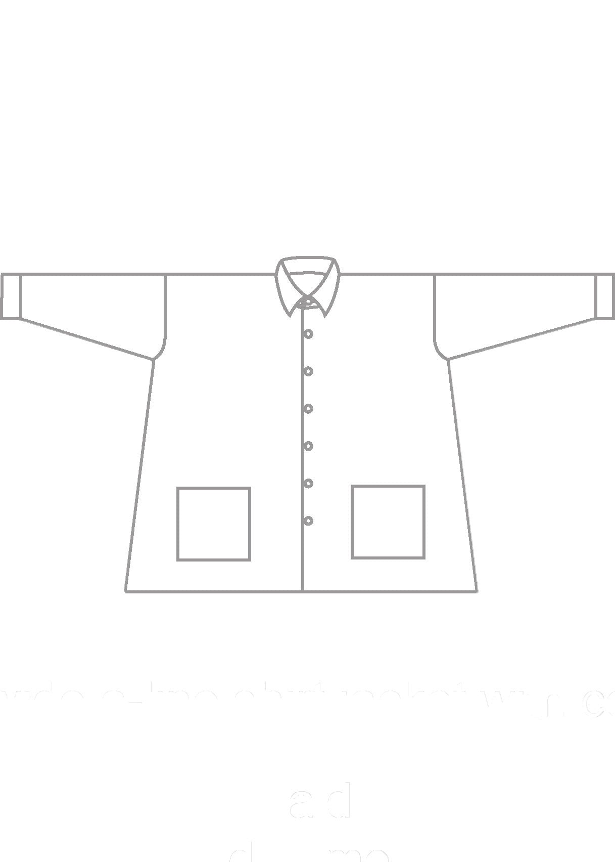 silk cashmere wide a-line shirt jacket with collar - long