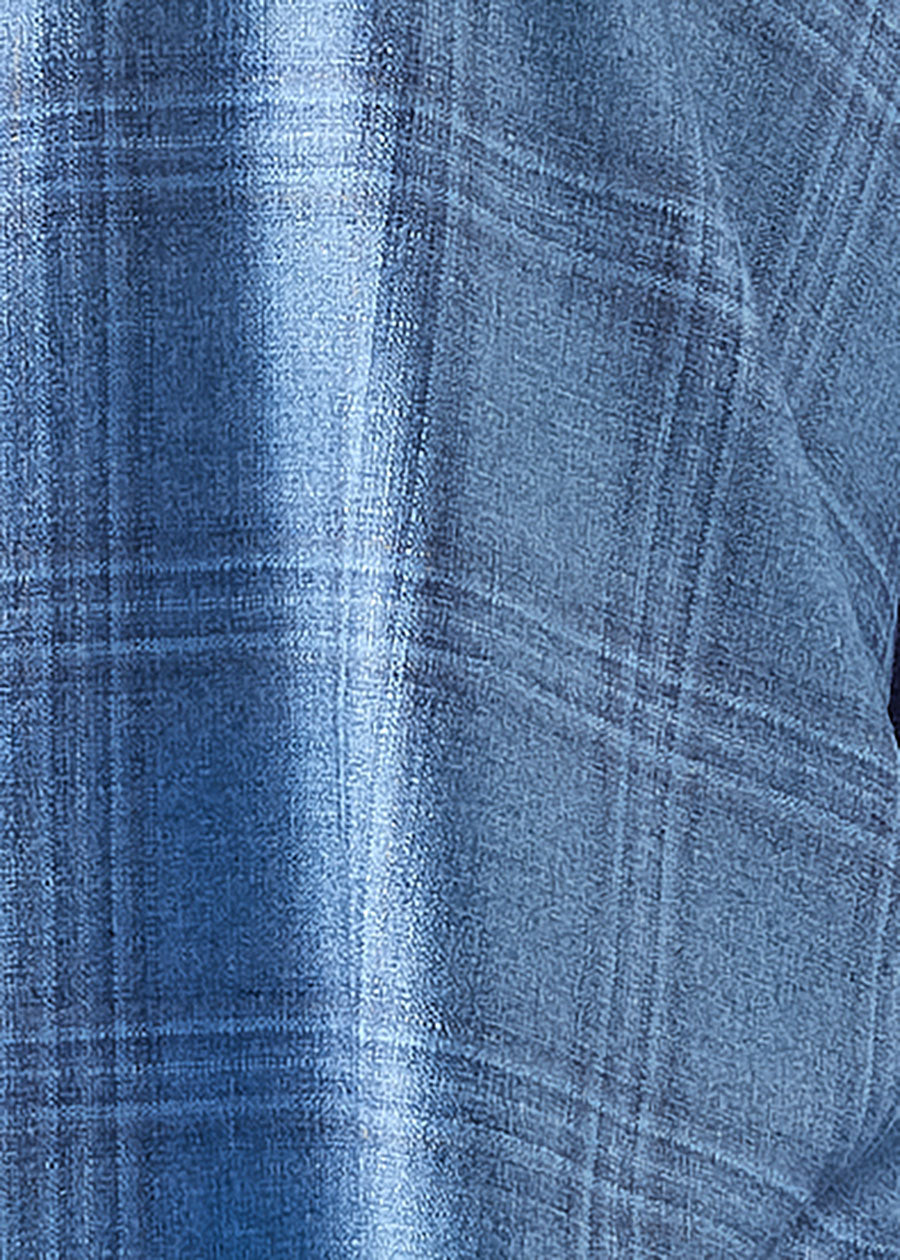 silk cashmere wide a-line shirt jacket with collar - long