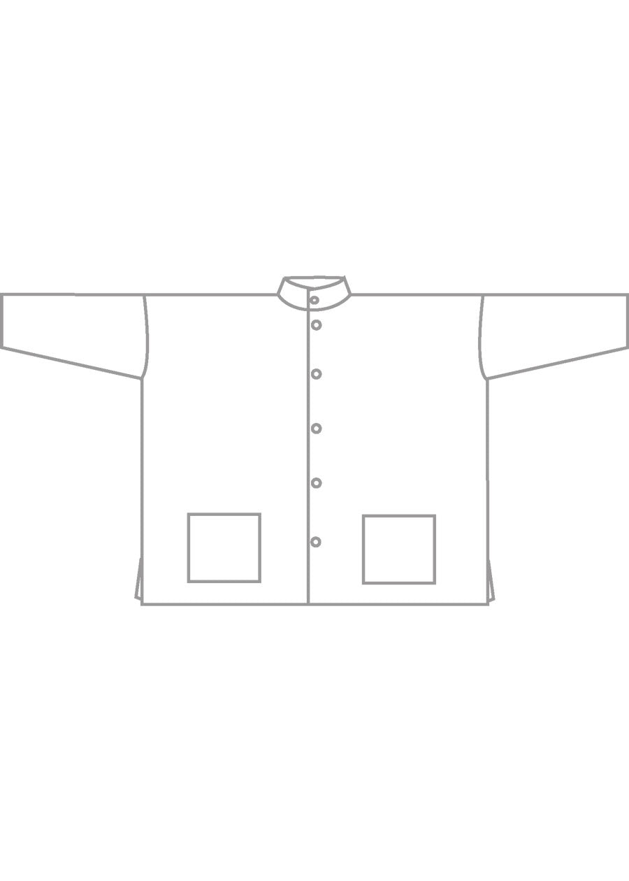 wool cashmere mix wide open stand collar jacket - long