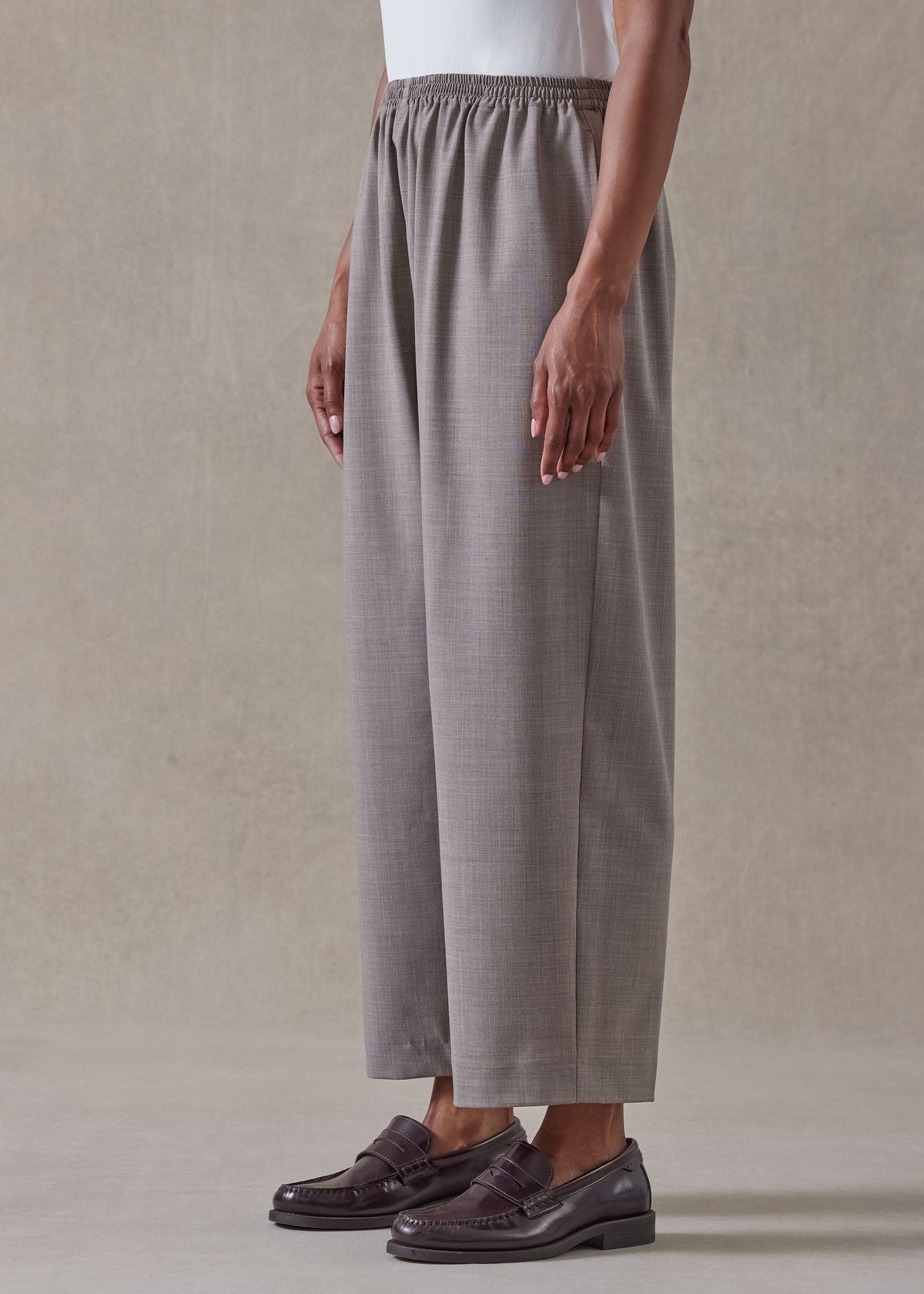 wool stretch japanese trouser