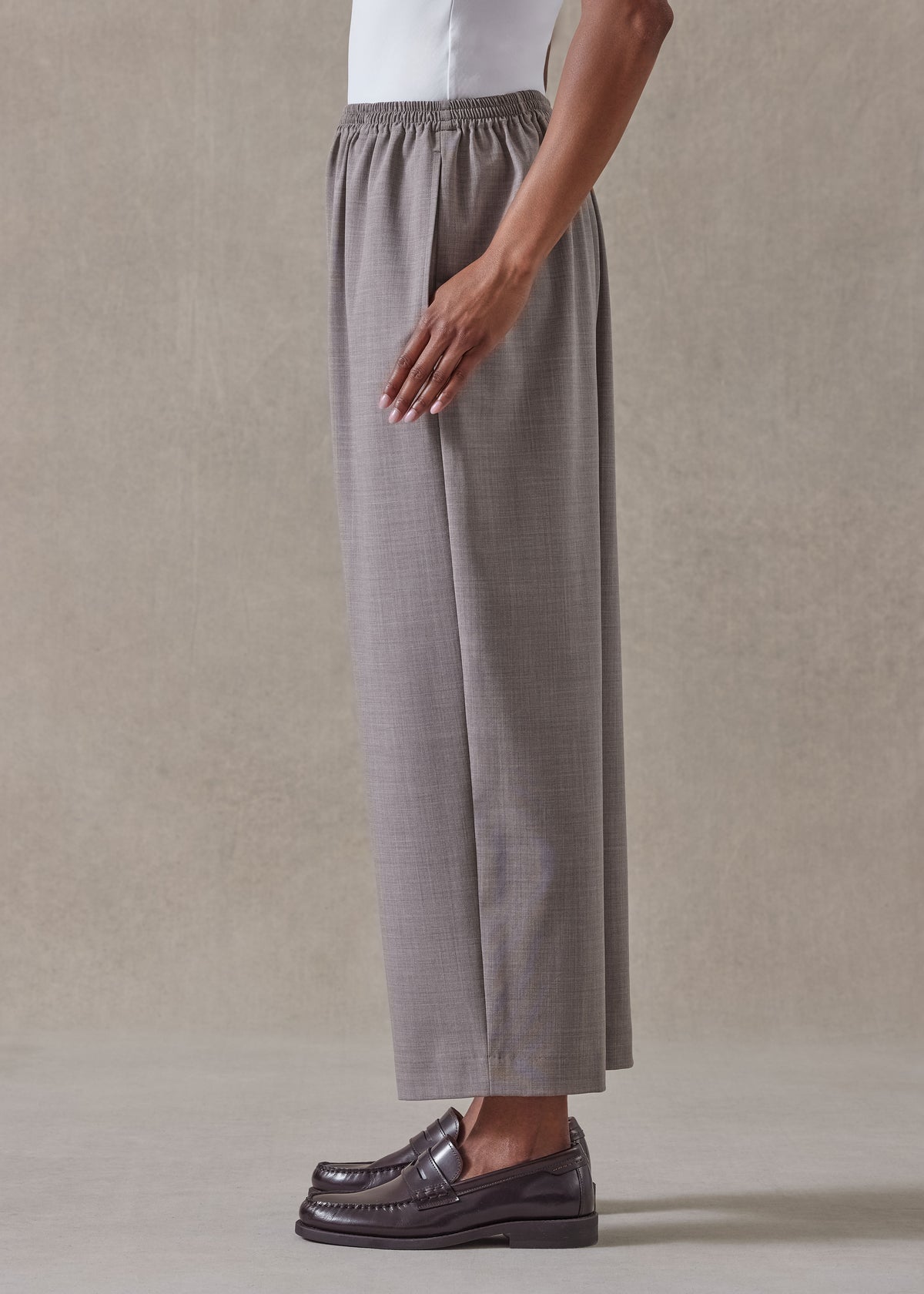 wool stretch japanese trouser