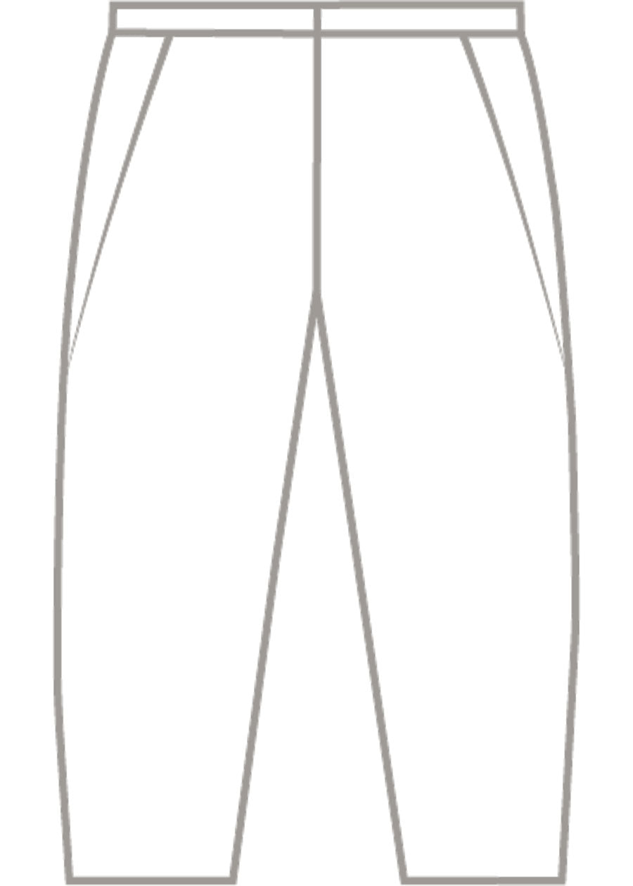 wool linen side insert tapered regular trouser