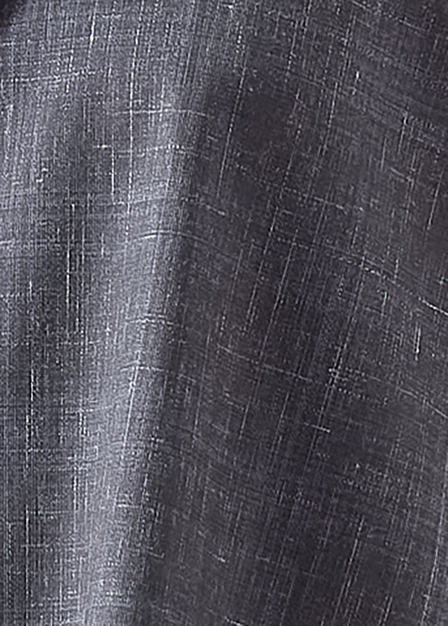 wool linen wide longer back double stand collar shirt jacket - mid plus