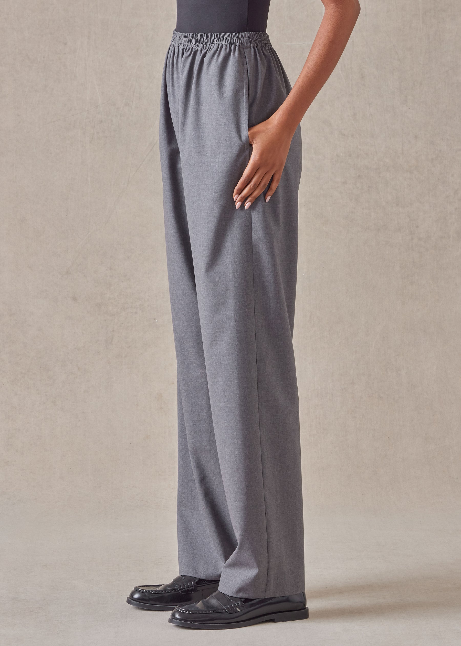 tropical wool regular trouser