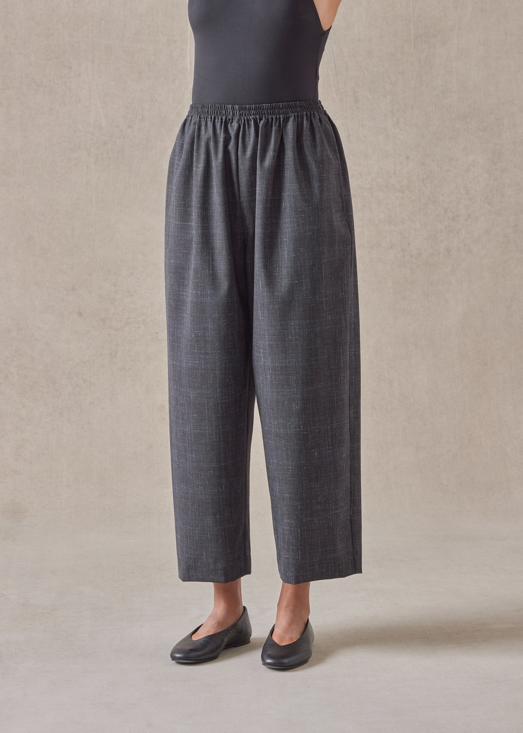 wool linen japanese trouser