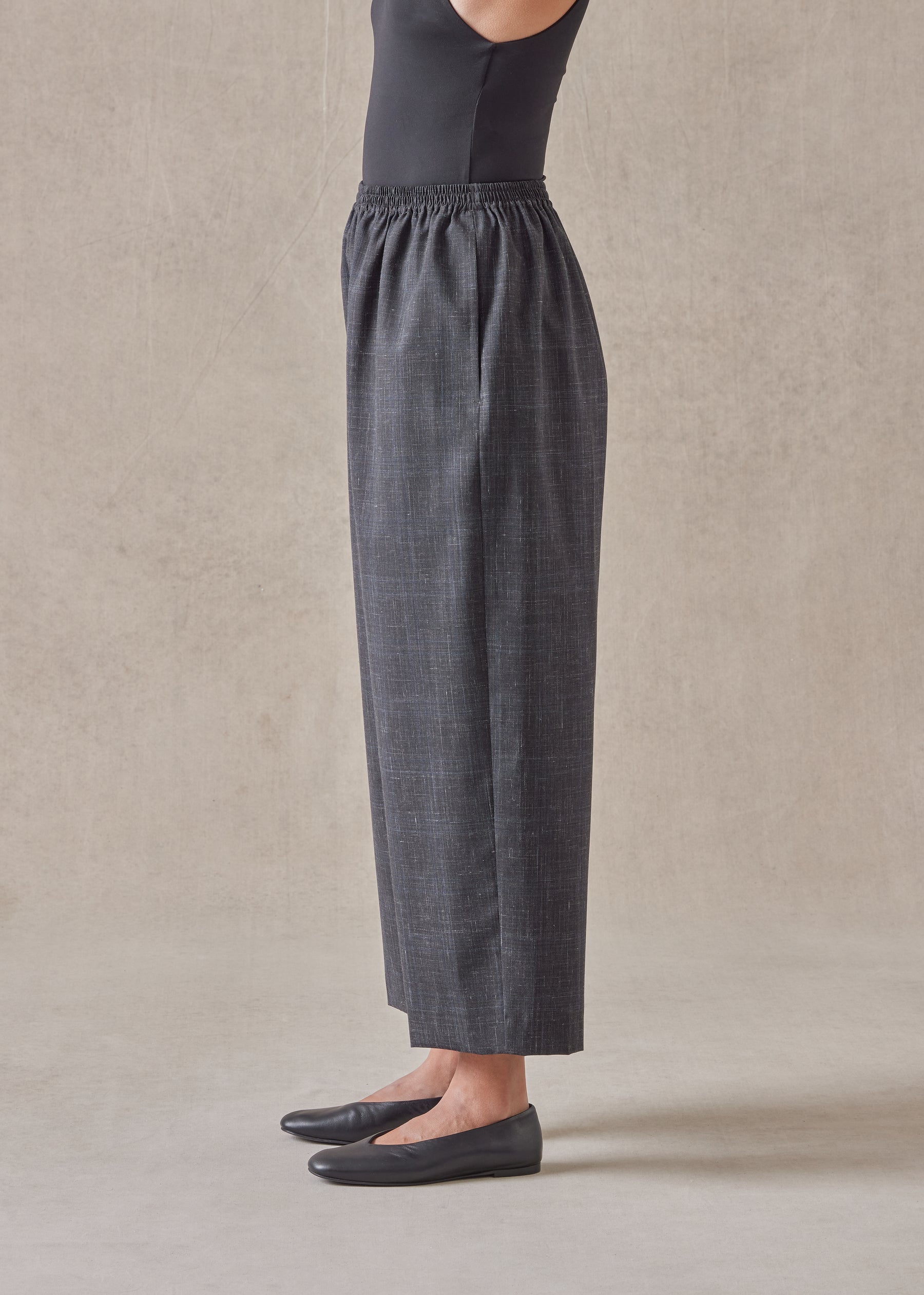 wool linen japanese trouser