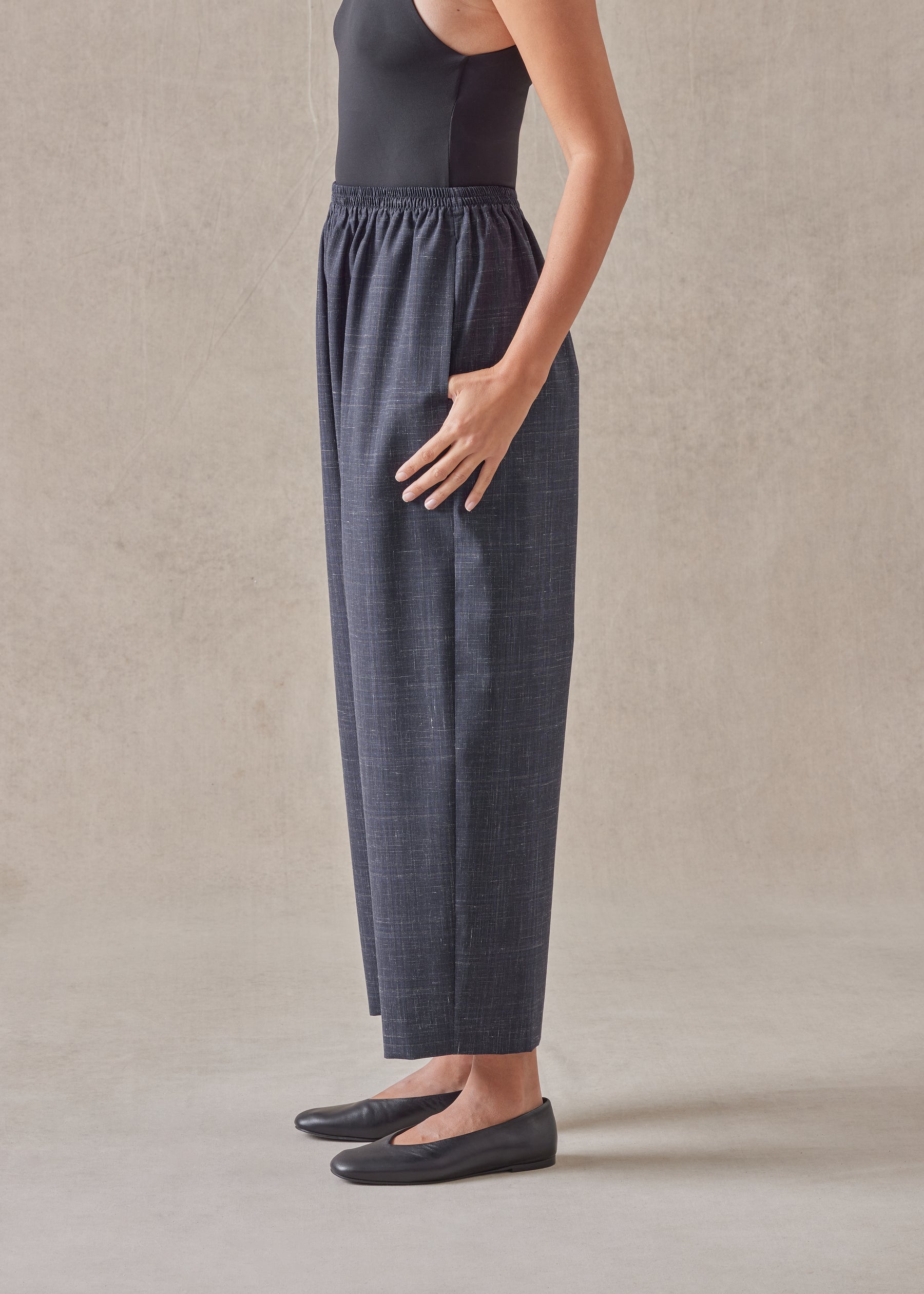 wool linen japanese trouser