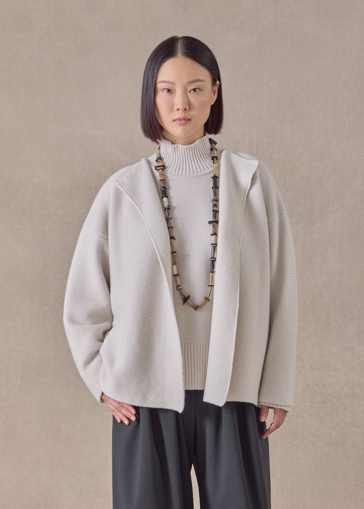 cashmere small jacket coat cardigan- short