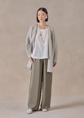 cashmere small jacket coat cardigan - long