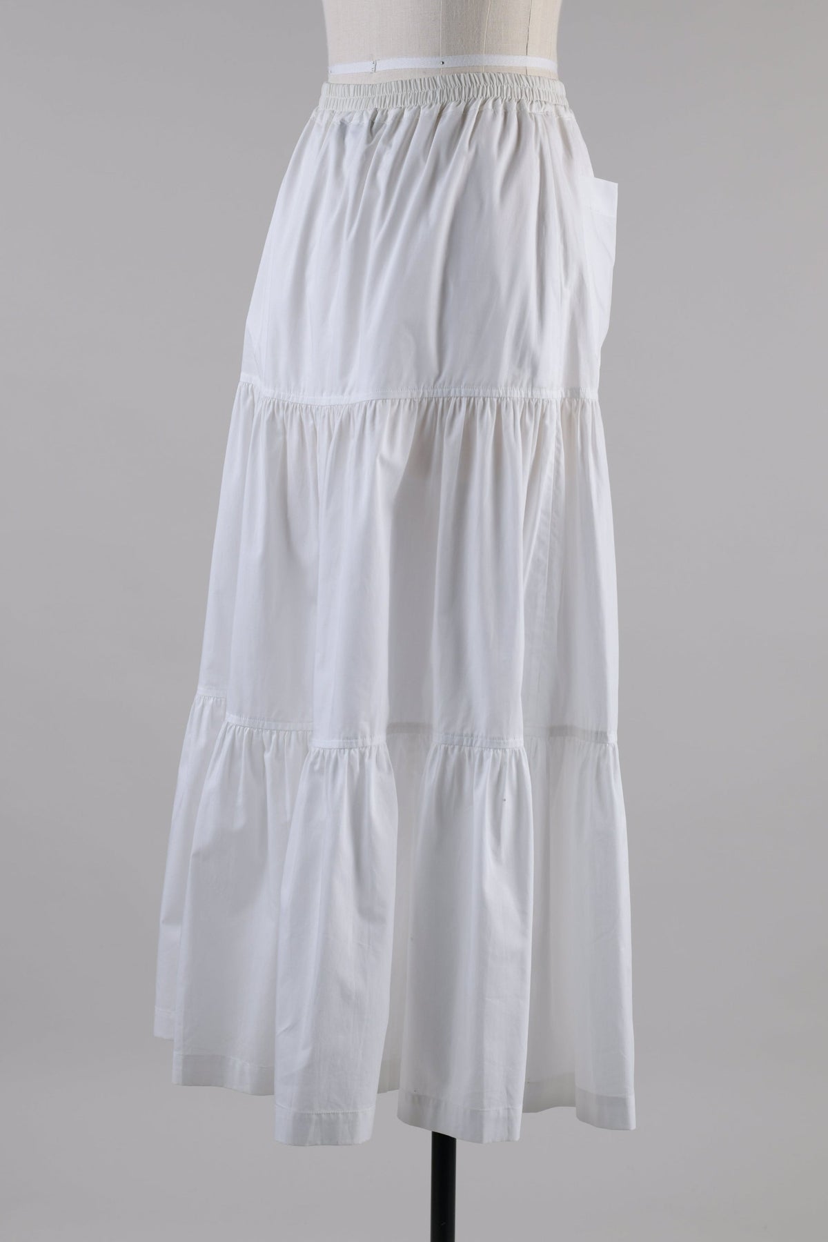 cotton petticoat skirt (white)