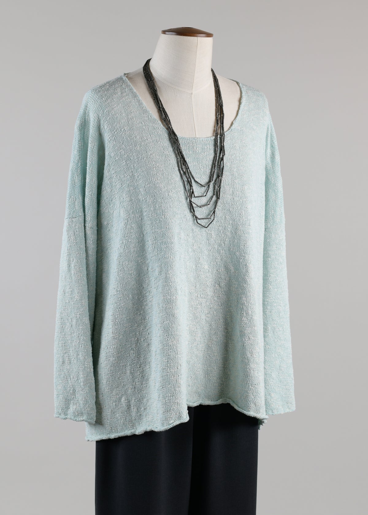 bateau neck sweater - mid plus