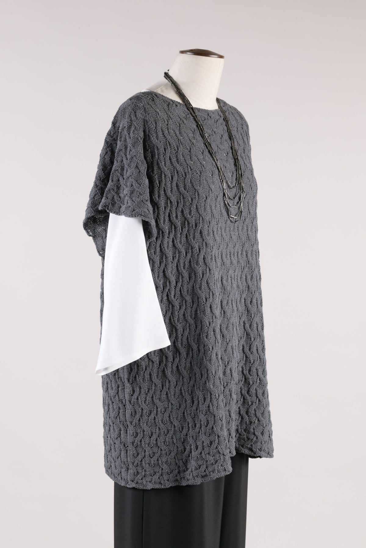 cotton mix kaftan top - mid plus (flannel)