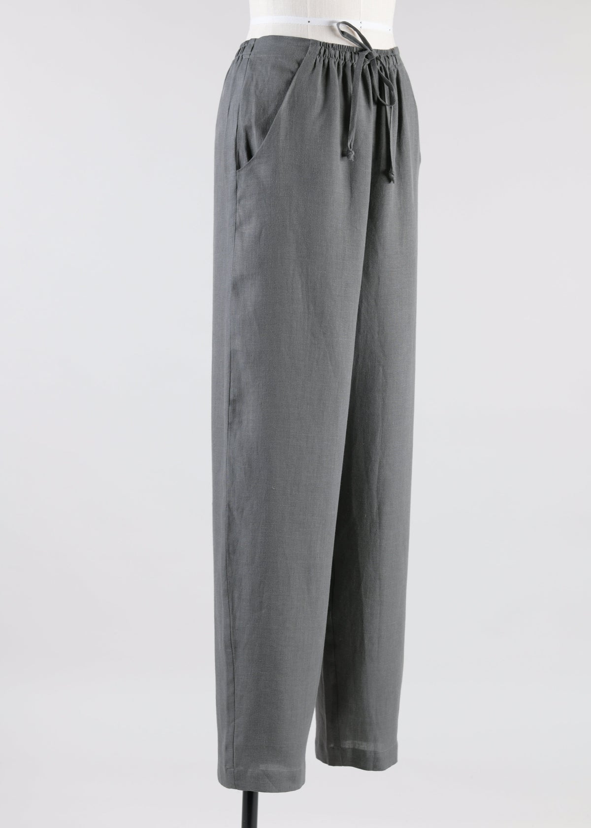 linen 'nobu' drawstring trouser (elephant)