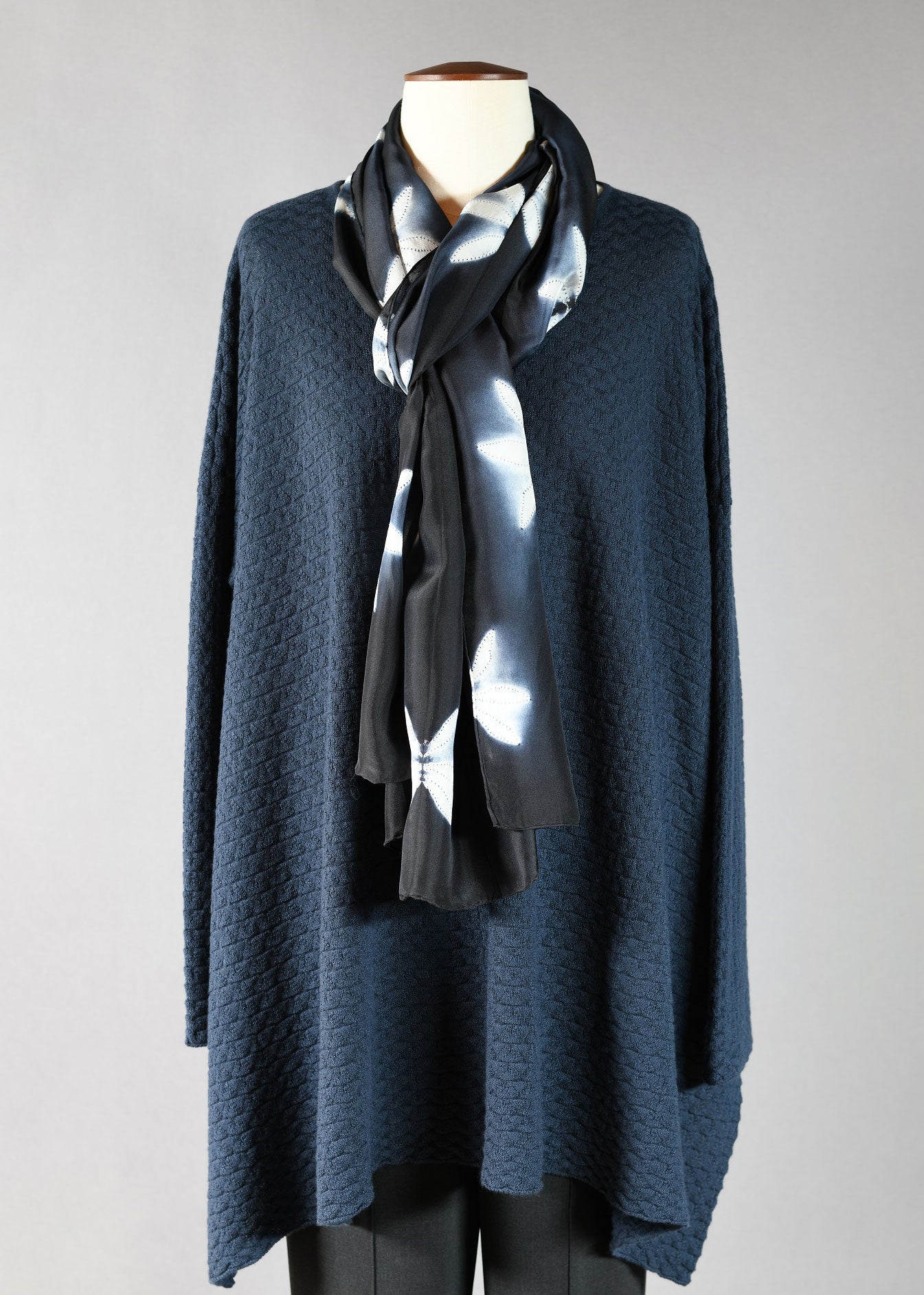 cashmere linen mix slim sleeve bateau neck dps sweater - long