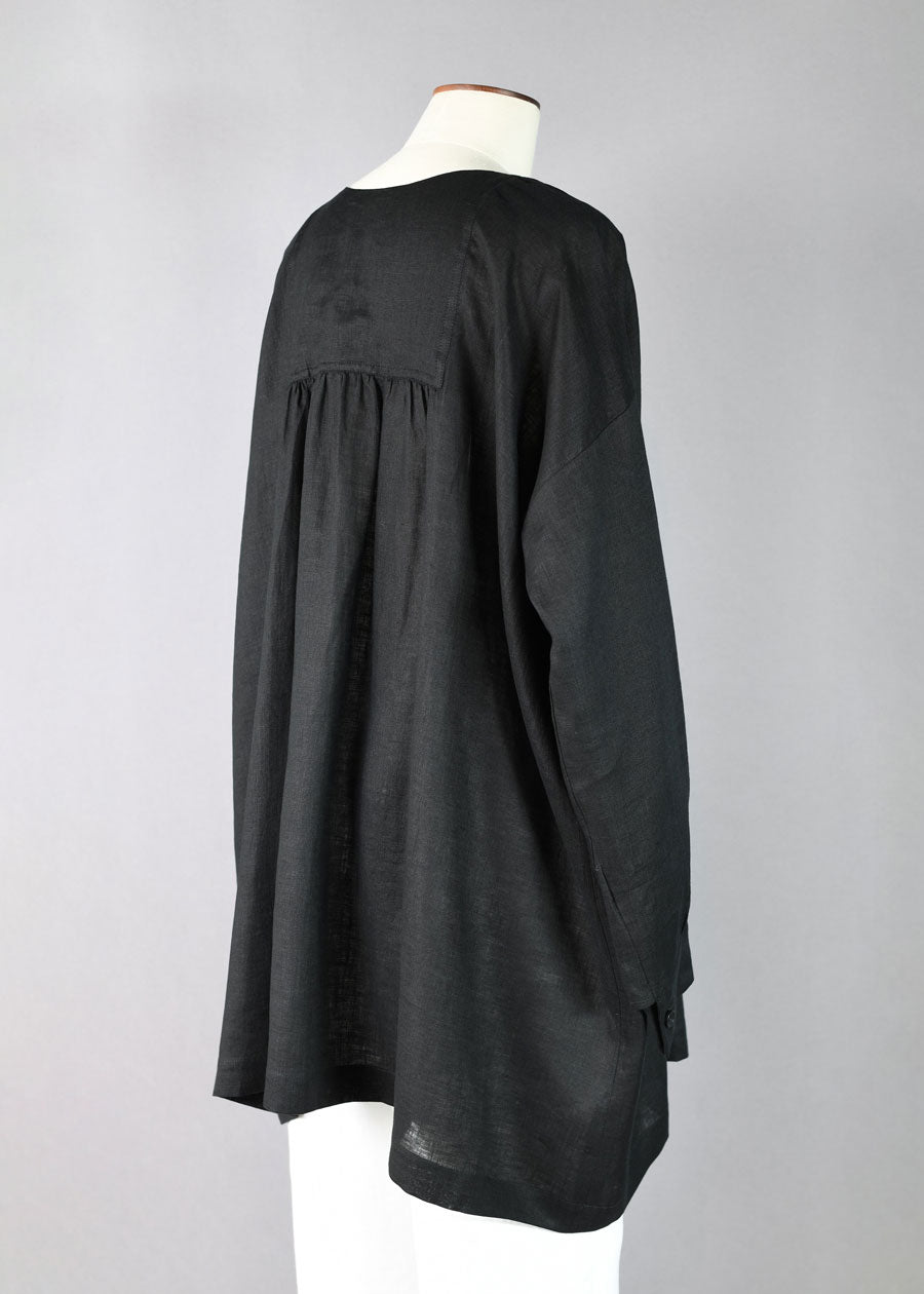 slit neck peasant smock - long plus