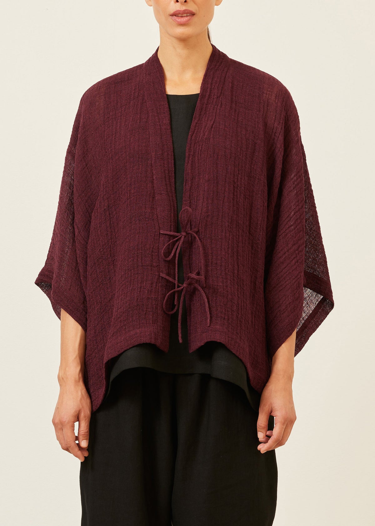 linen mix shanghai jacket - mid