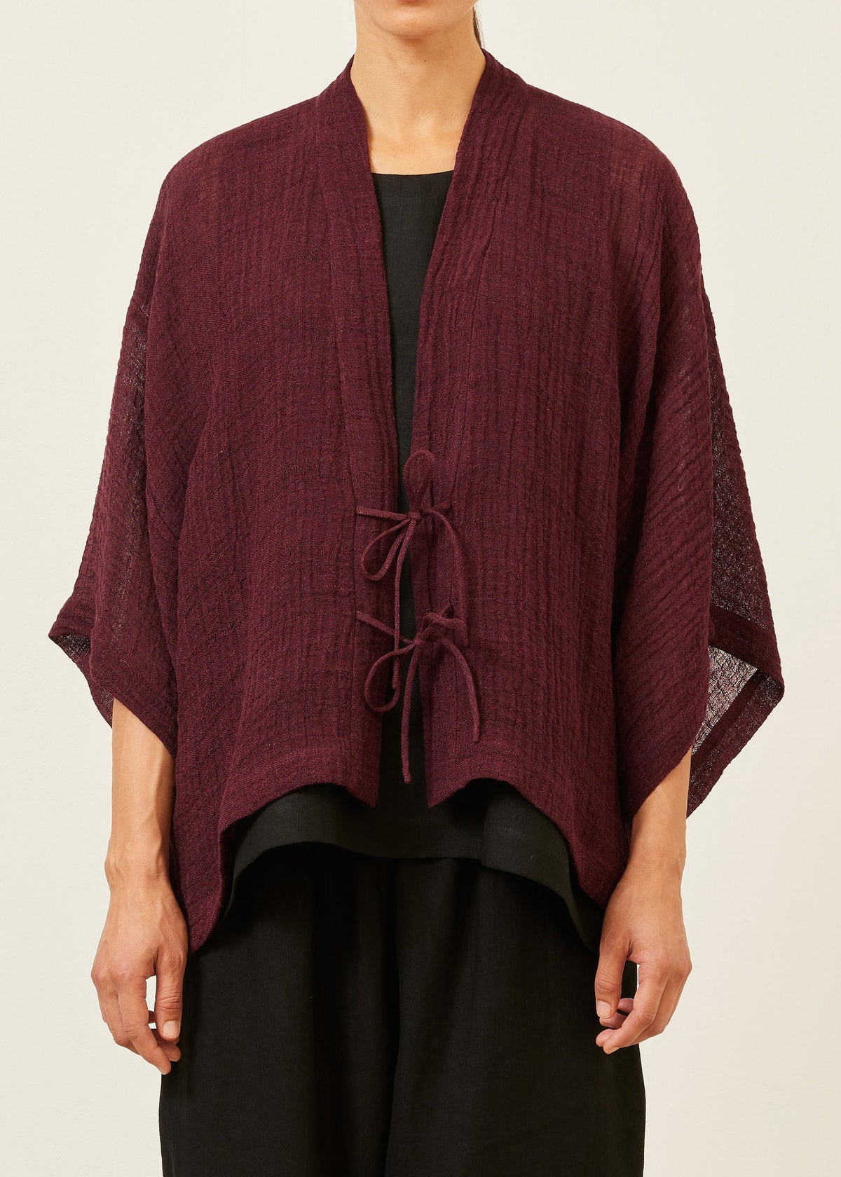 linen gauze shanghai jacket - mid