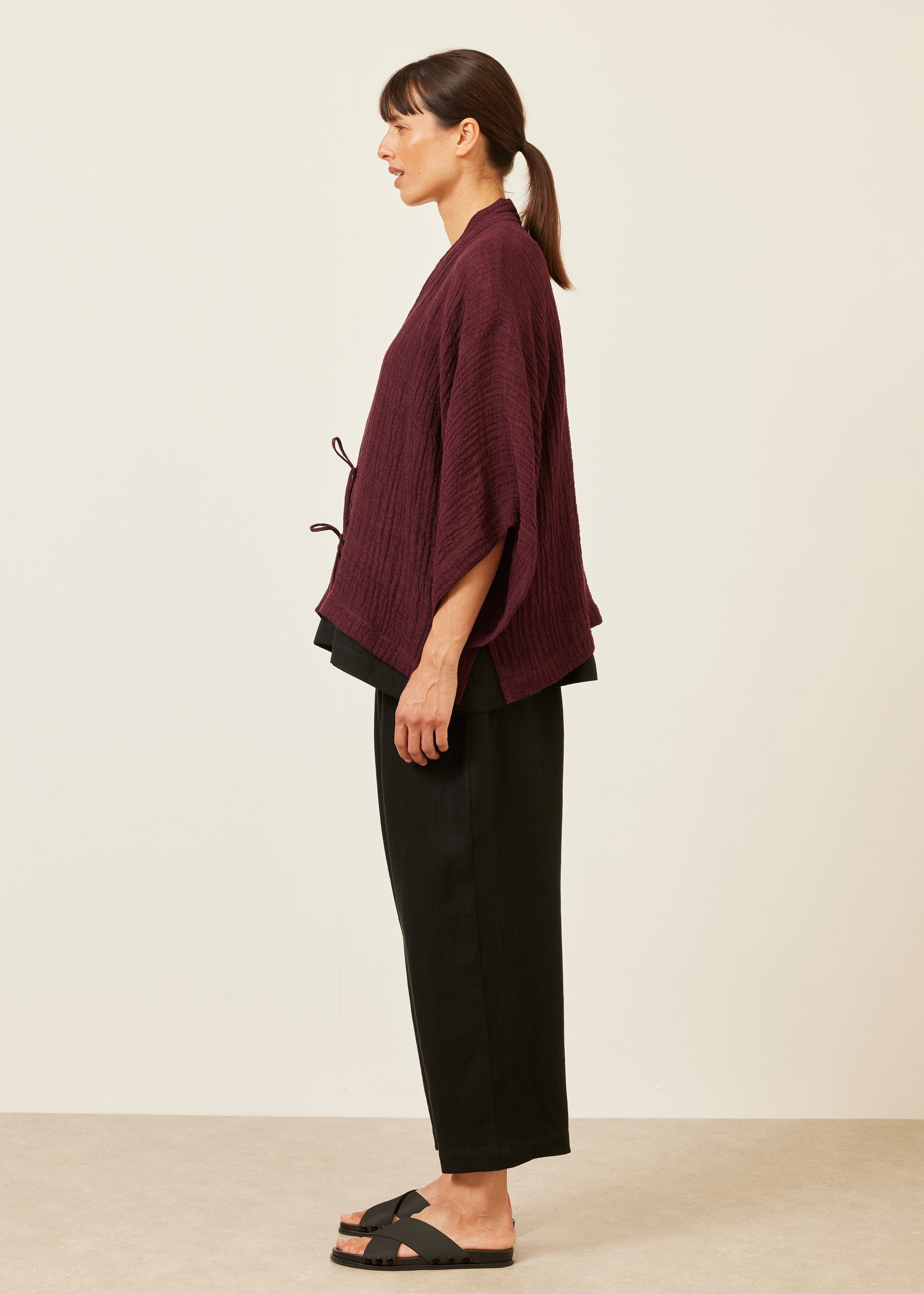 linen mix shanghai jacket - mid