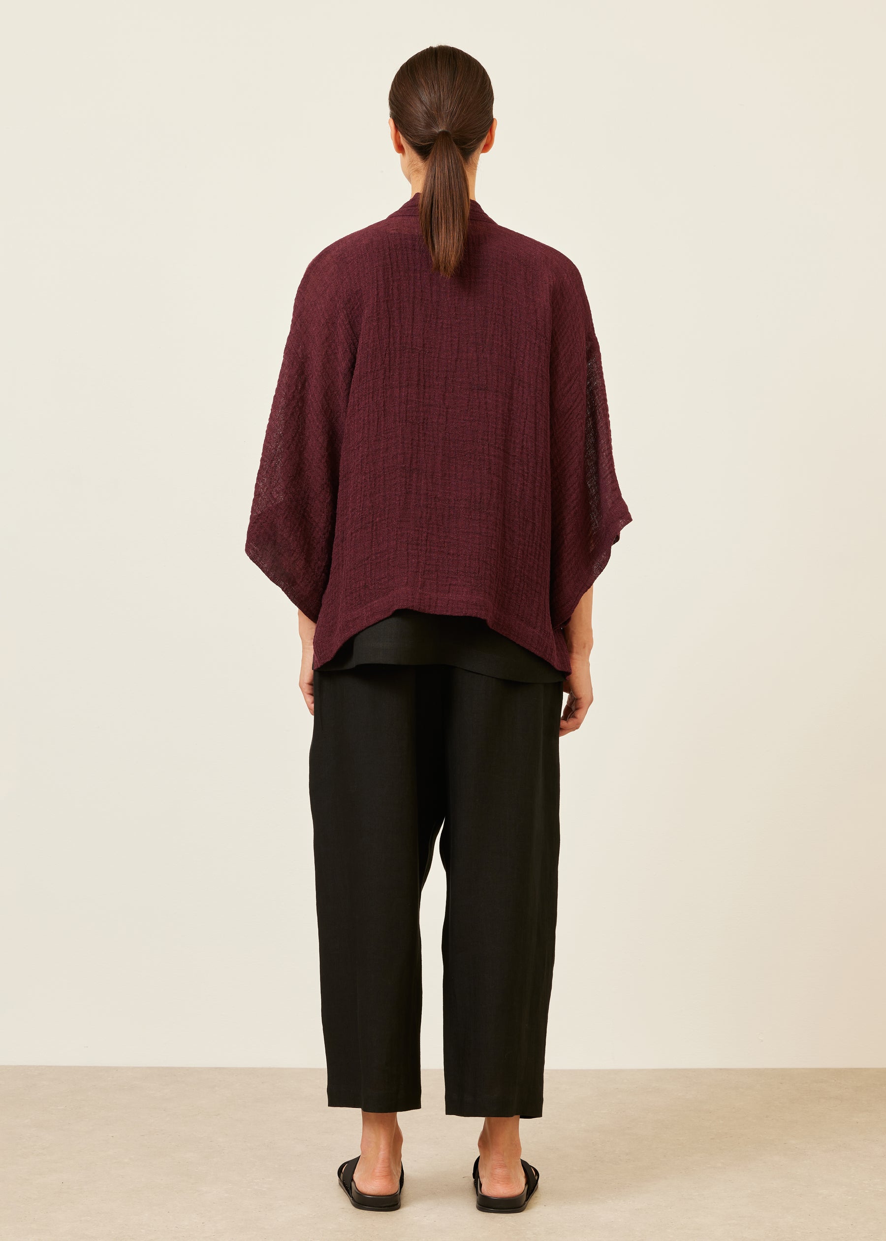 linen mix shanghai jacket - mid